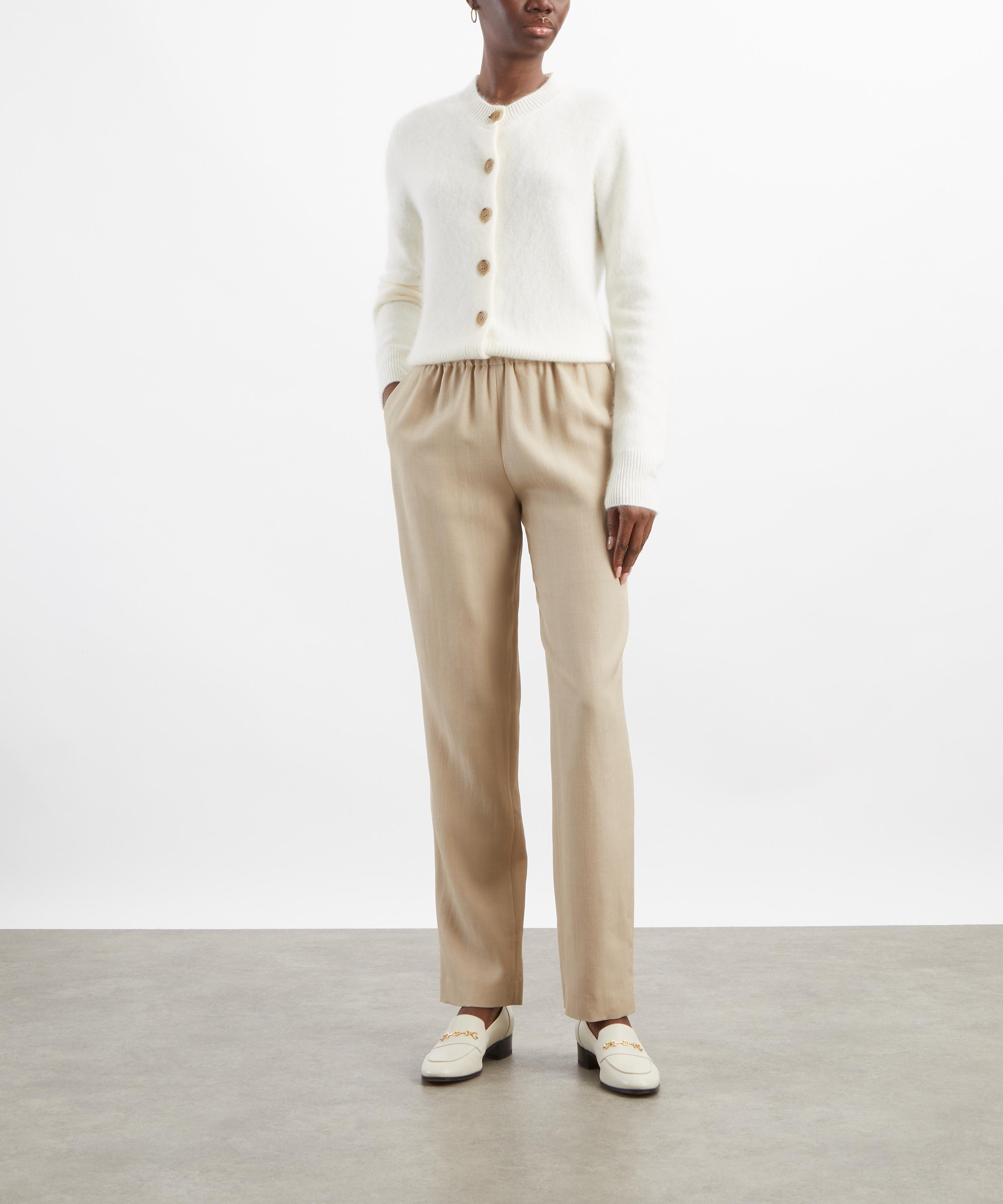 LOULOU DE SAISON - Scott Beige Straight-Leg Trousers image number 1
