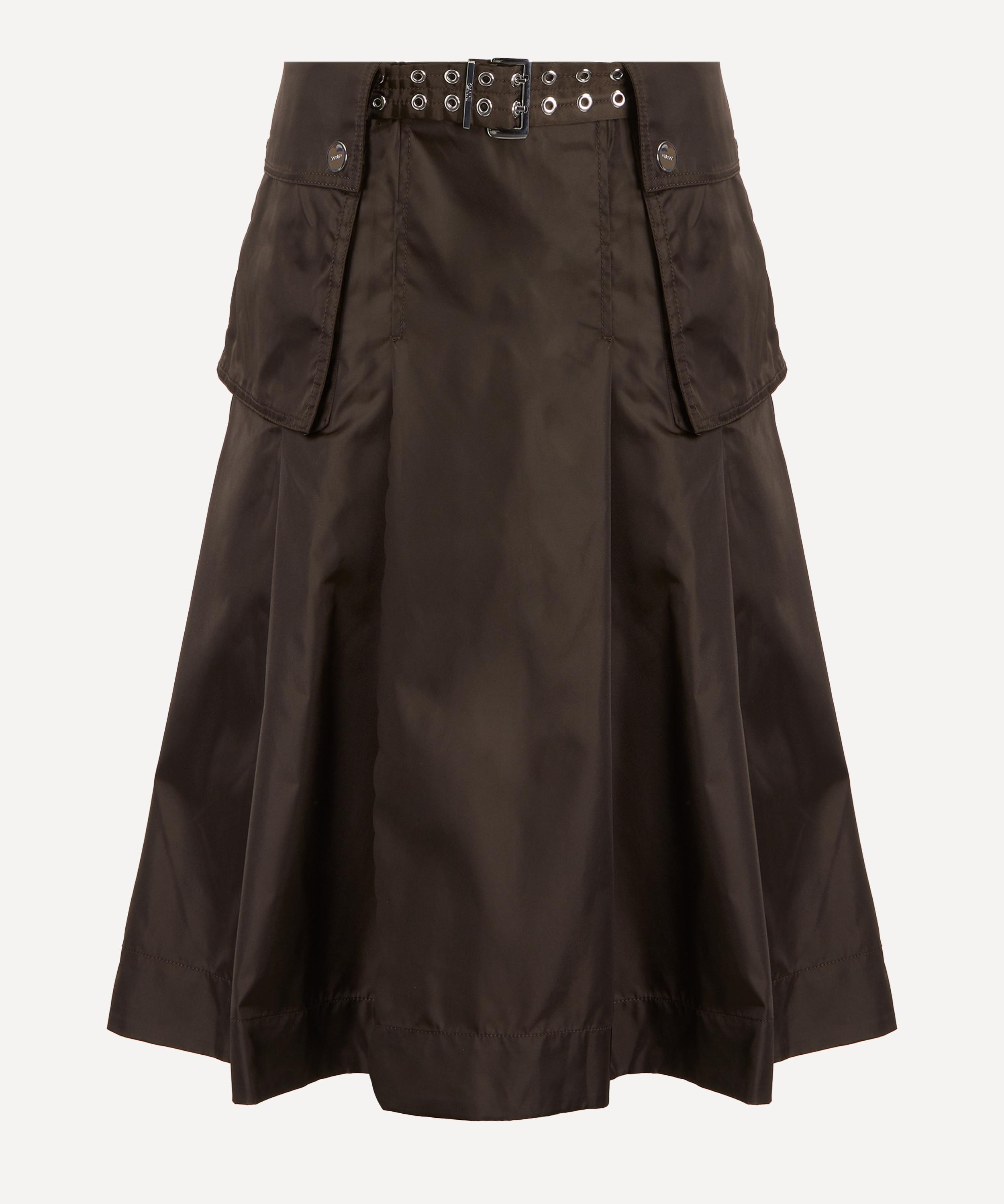 Ganni - Duchesse Nylon Pleated Skirt
