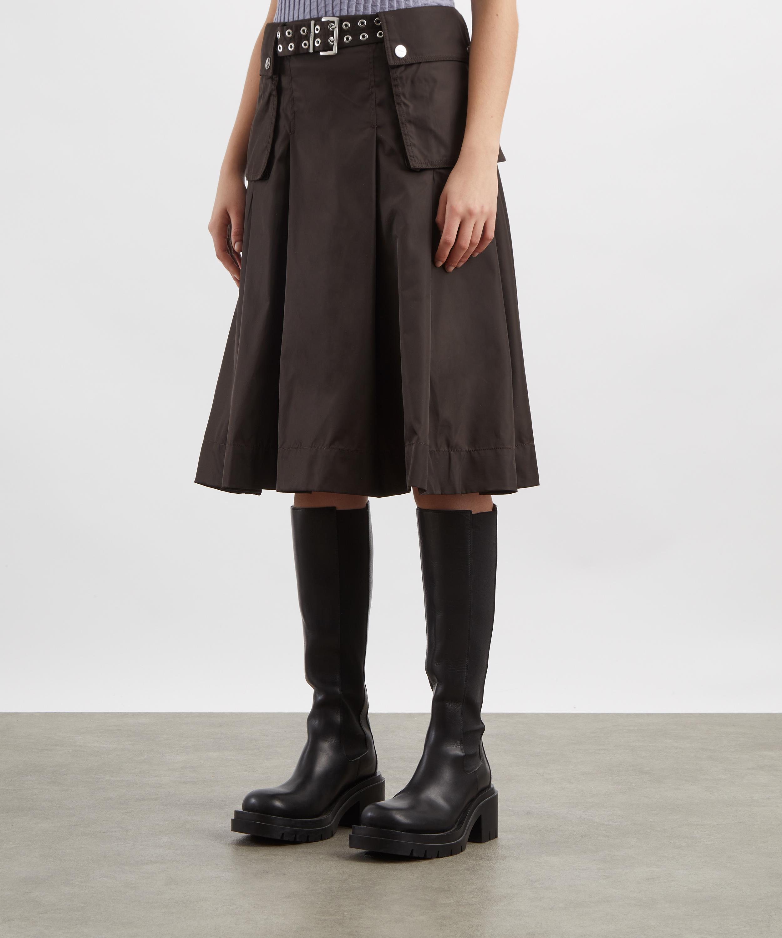 Ganni - Duchesse Nylon Pleated Skirt image number 2