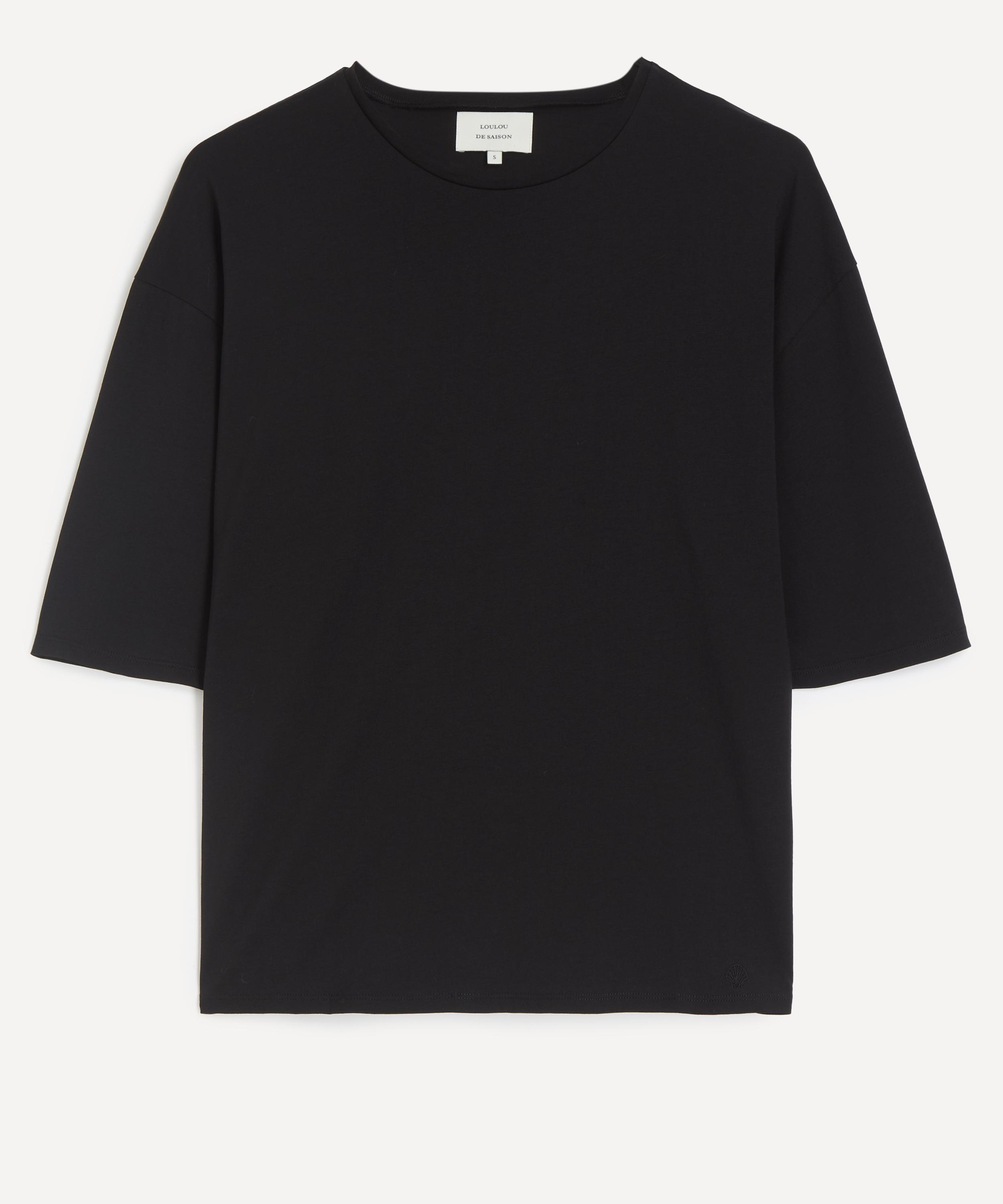 LOULOU DE SAISON - Black Osis Oversized T-Shirt
