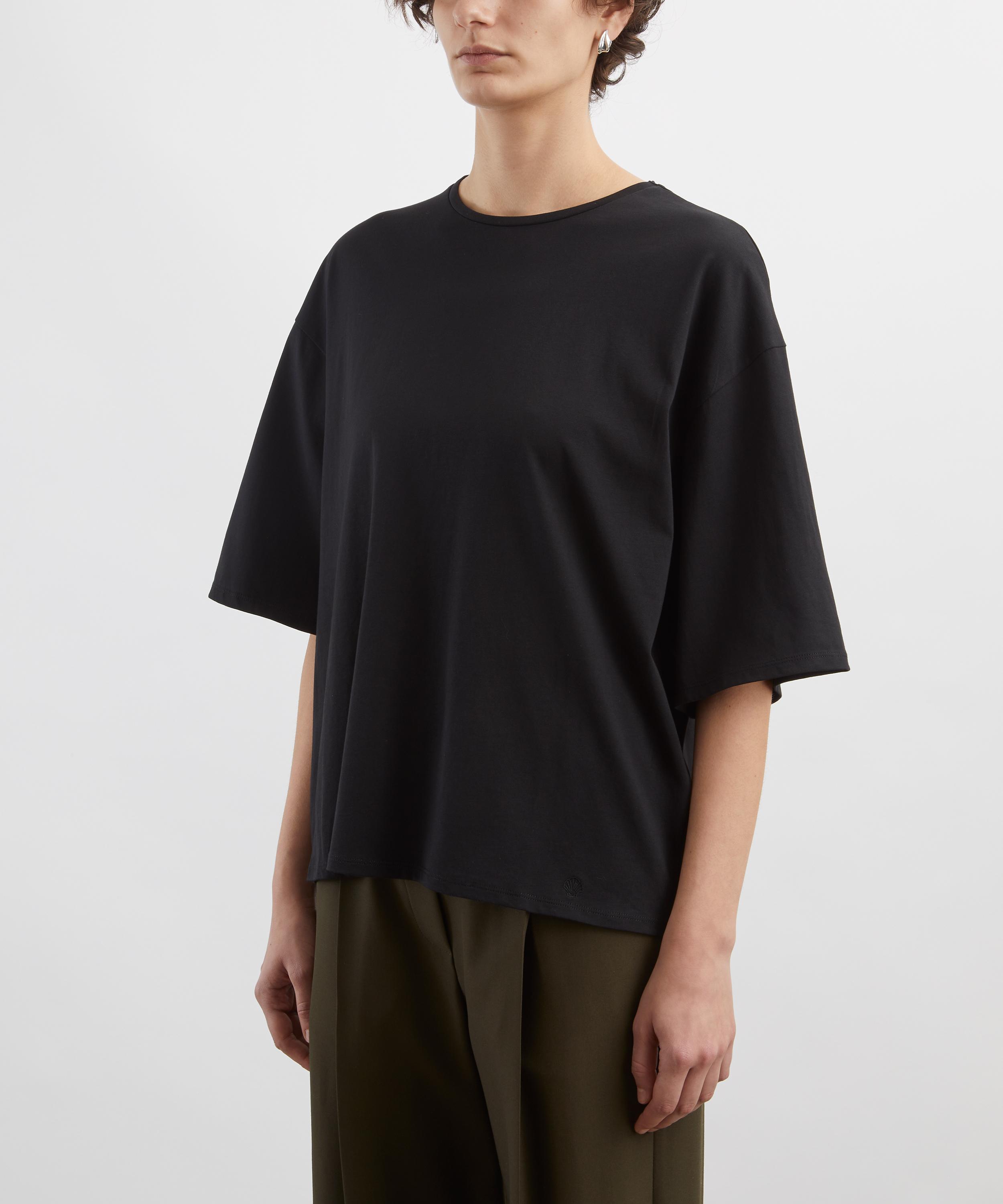 LOULOU DE SAISON - Black Osis Oversized T-Shirt image number 2