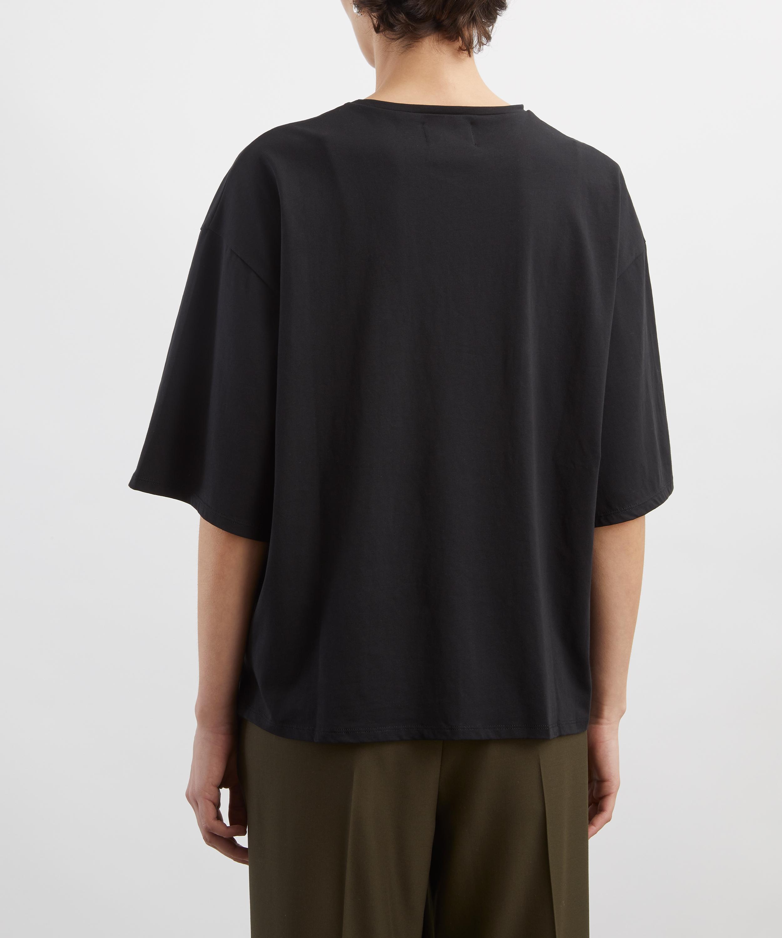 LOULOU DE SAISON - Black Osis Oversized T-Shirt image number 3