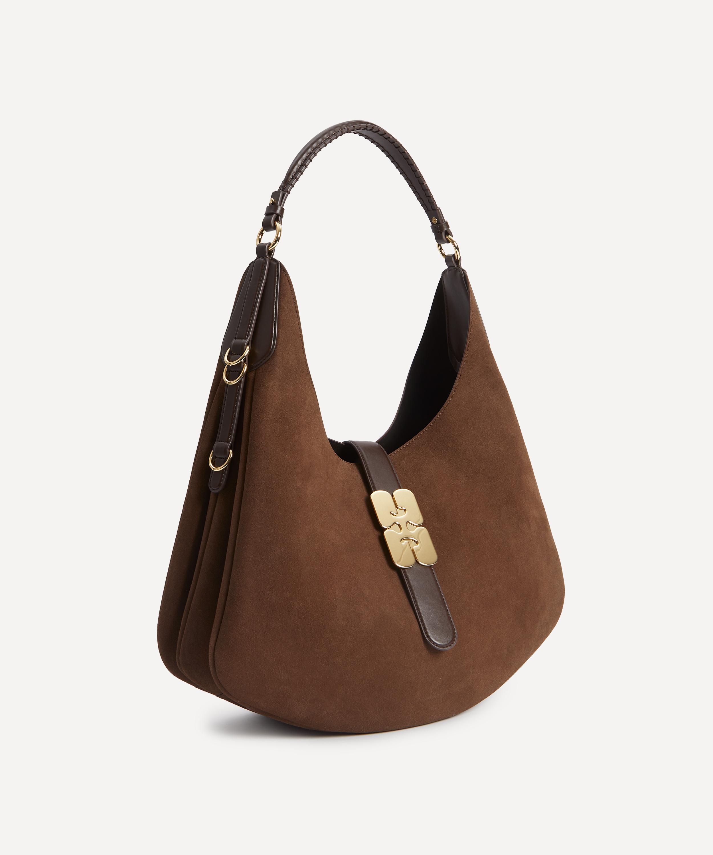Ganni - Suede Large Kat Shoulder Bag image number 2