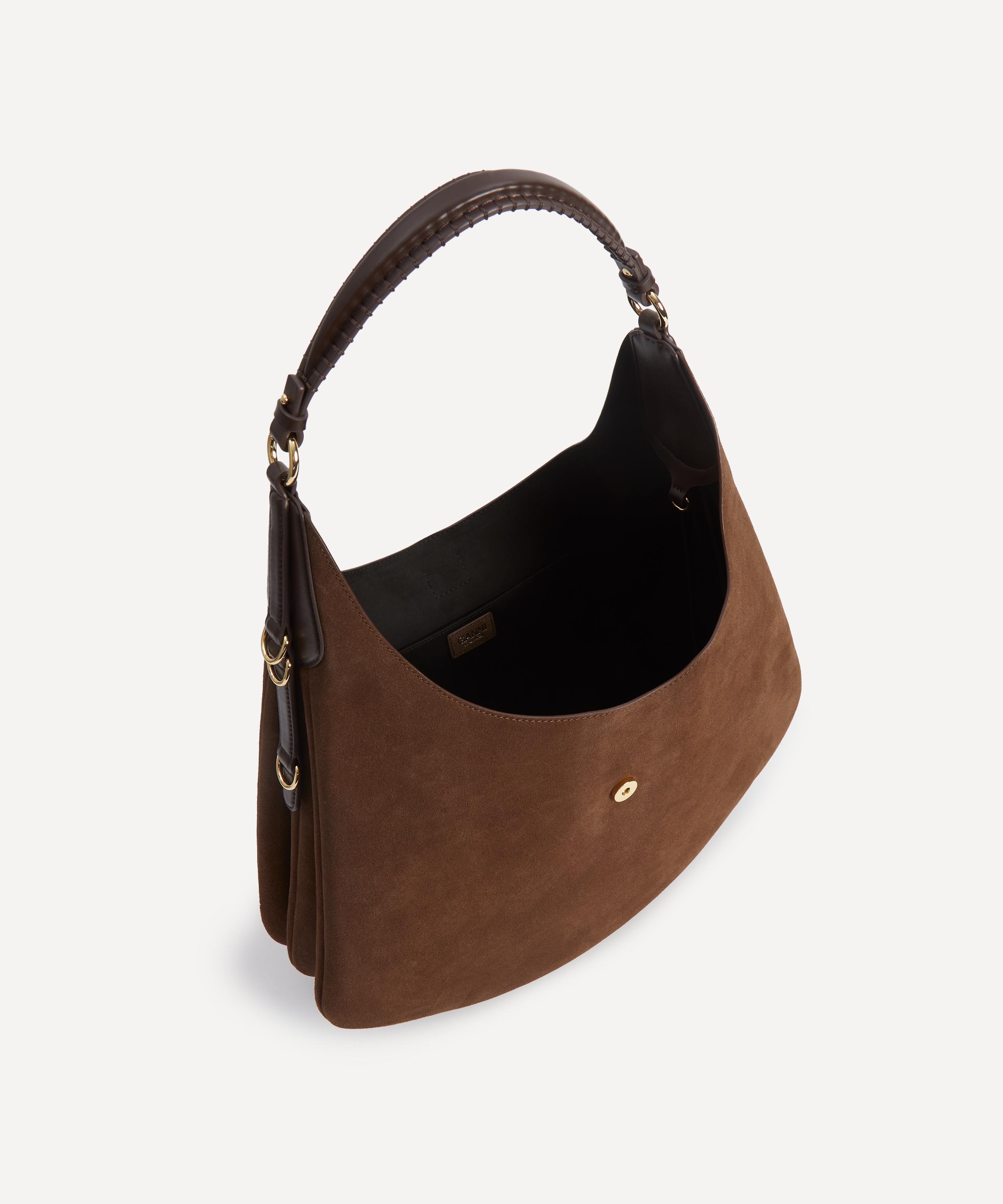Ganni - Suede Large Kat Shoulder Bag image number 5