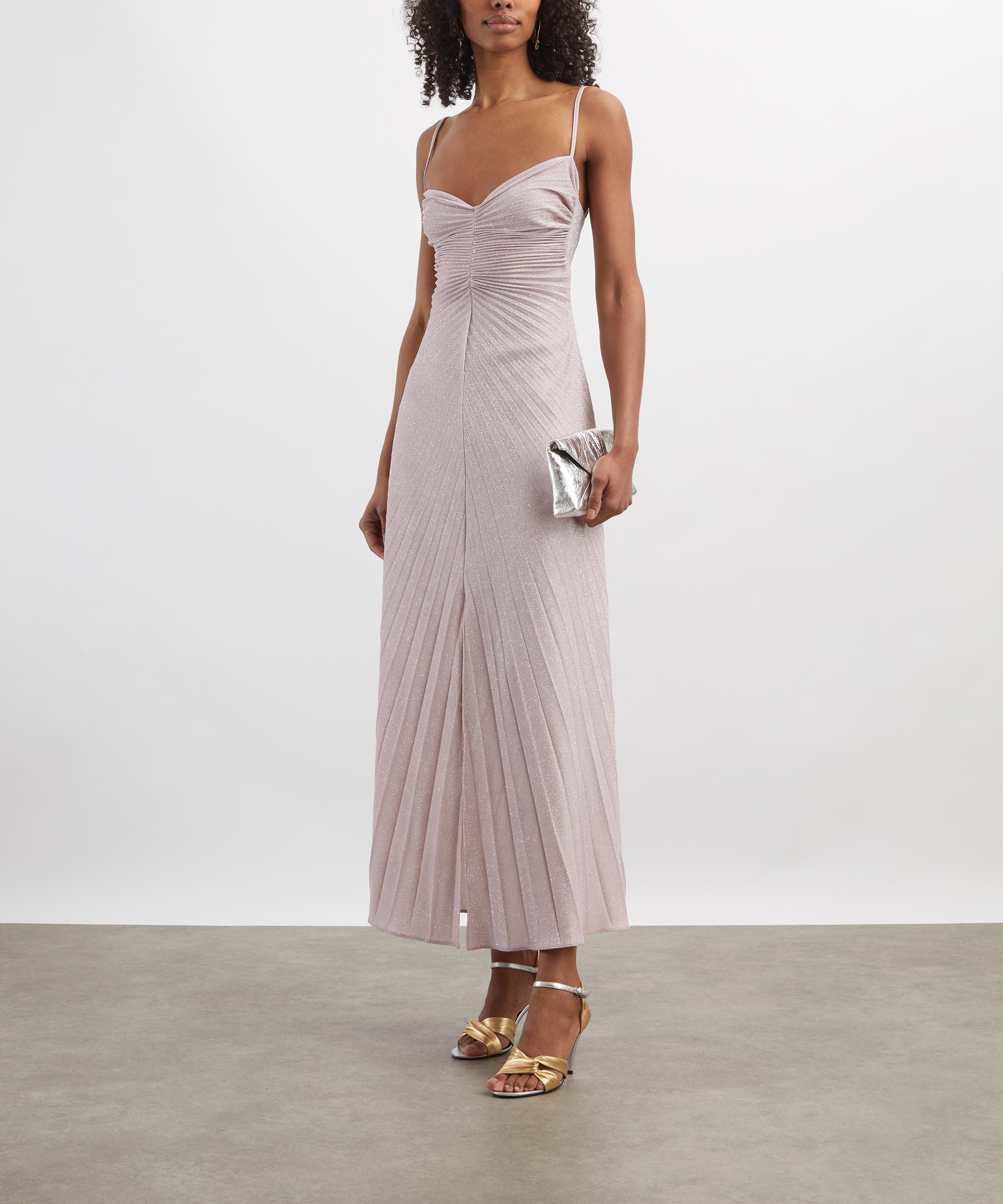 Georgia Hardinge - Pink Silver Metallic Relic Dress image number 1