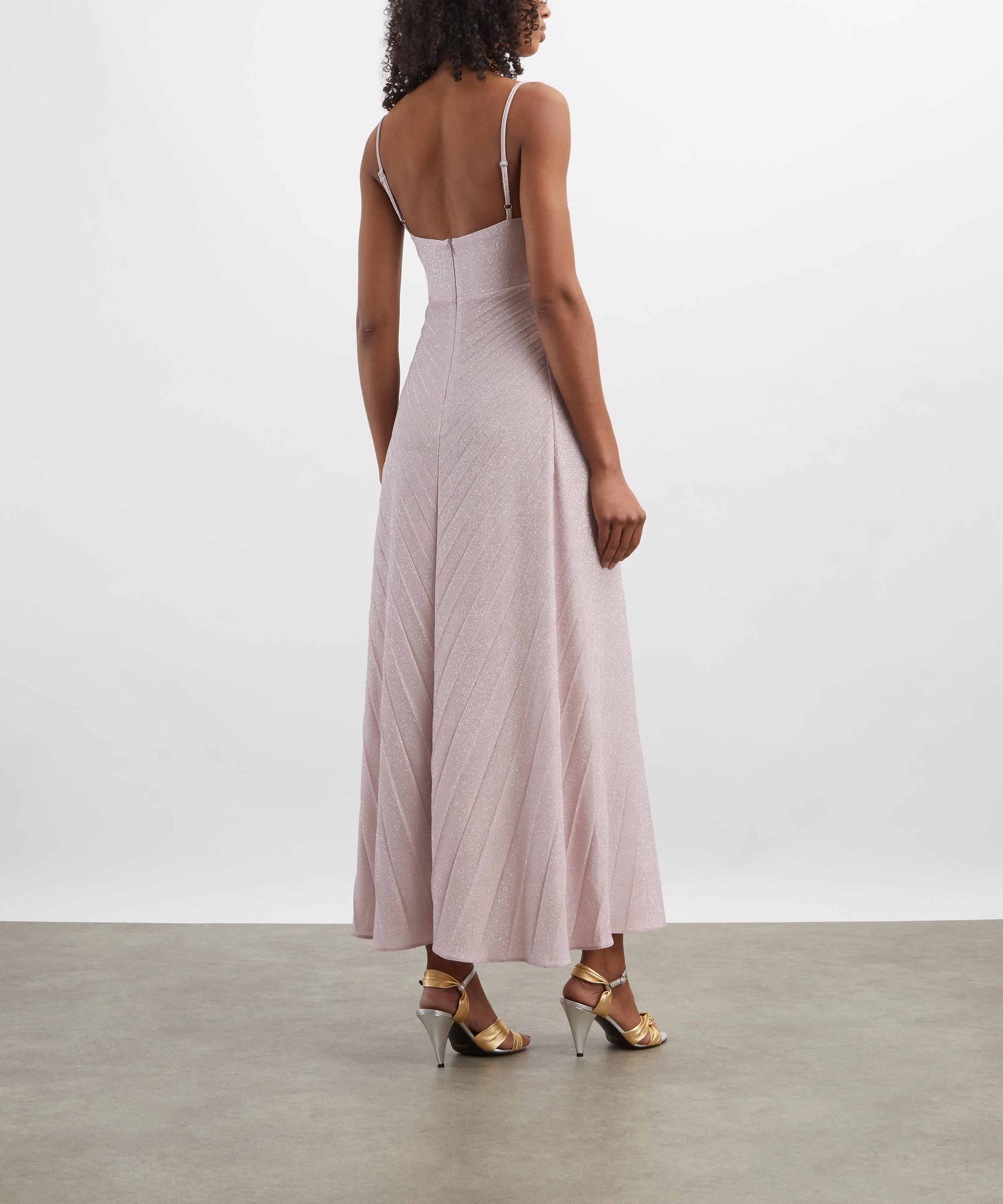 Georgia Hardinge - Pink Silver Metallic Relic Dress image number 3