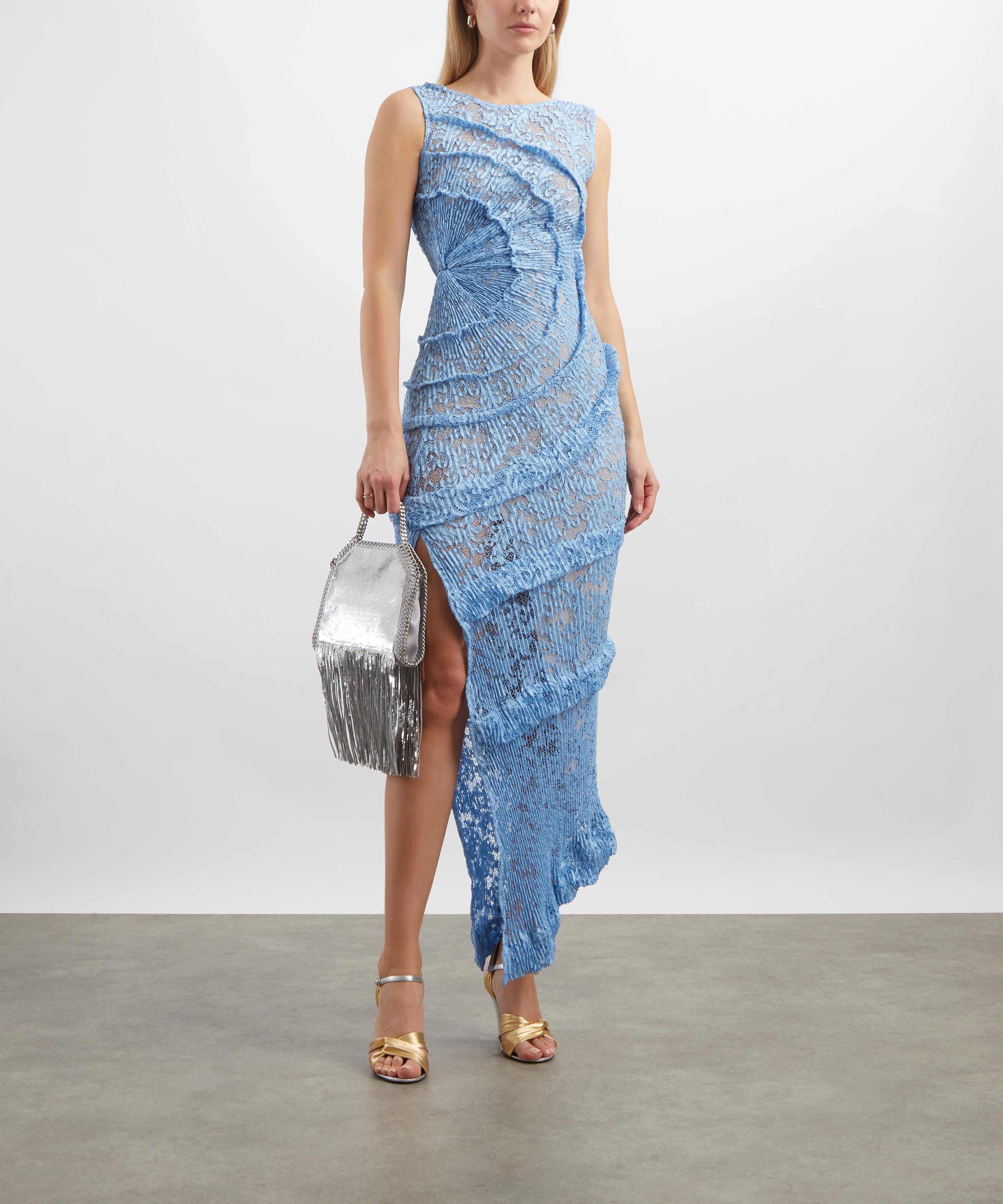 Georgia Hardinge - Blue Spiral Floor-Length Dress image number 1