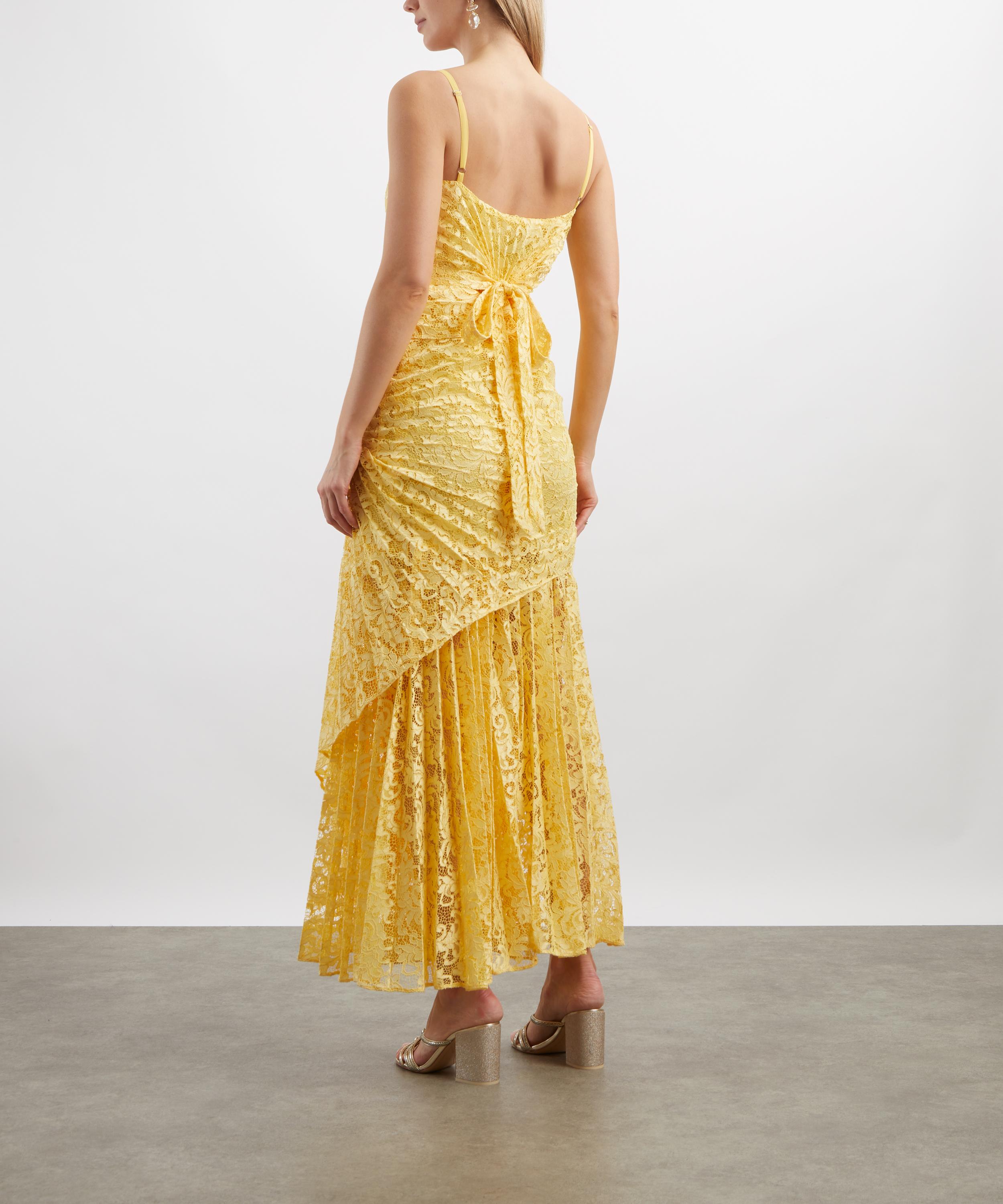 Georgia Hardinge - Riviera Lemon Floor-Length Dress image number 3