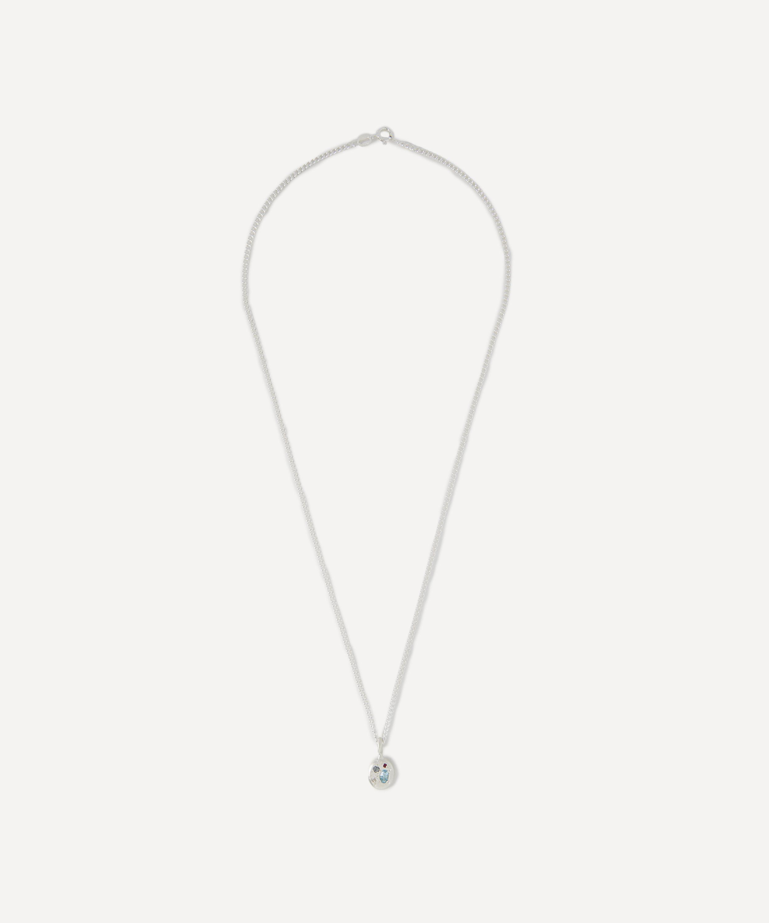 Seb Brown - Sterling Silver Spazio Pendant Necklace image number 1