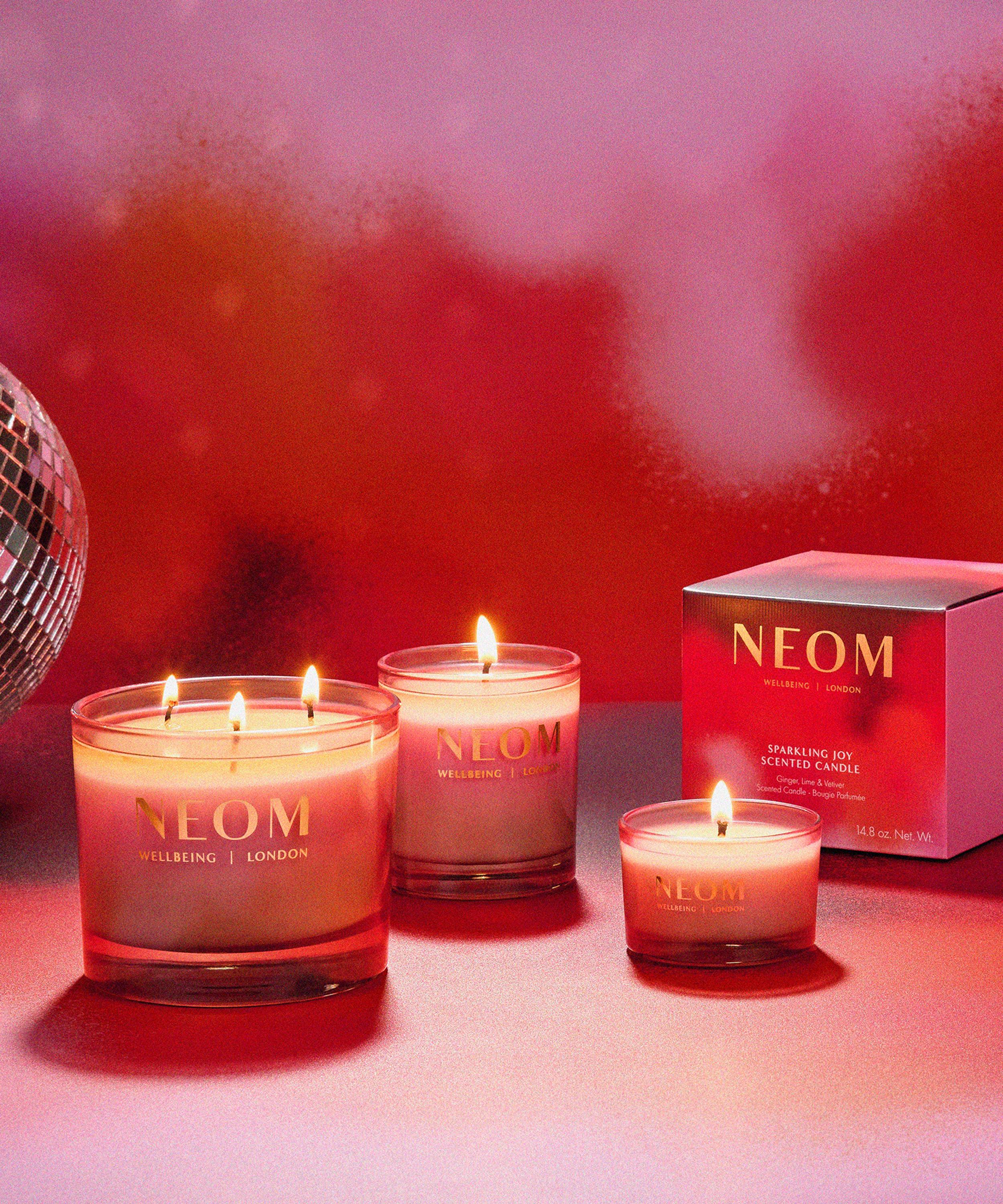 NEOM Wellbeing London - Sparkling Joy Scented Candle (3 Wick) 420g image number 1