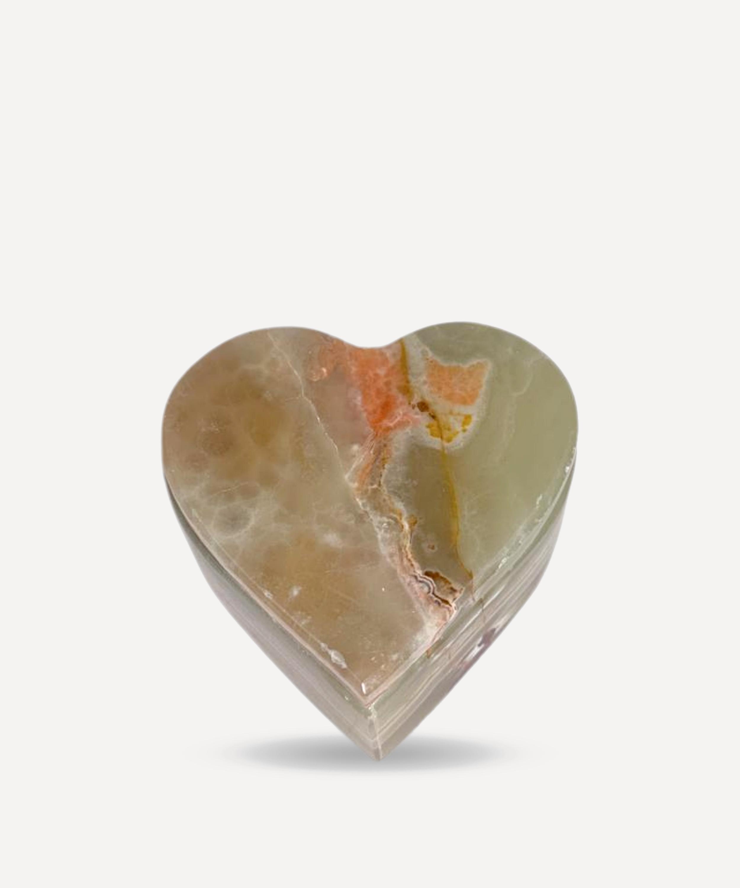 JIA JIA - Green Onyx Heart Jewellery Box image number 1