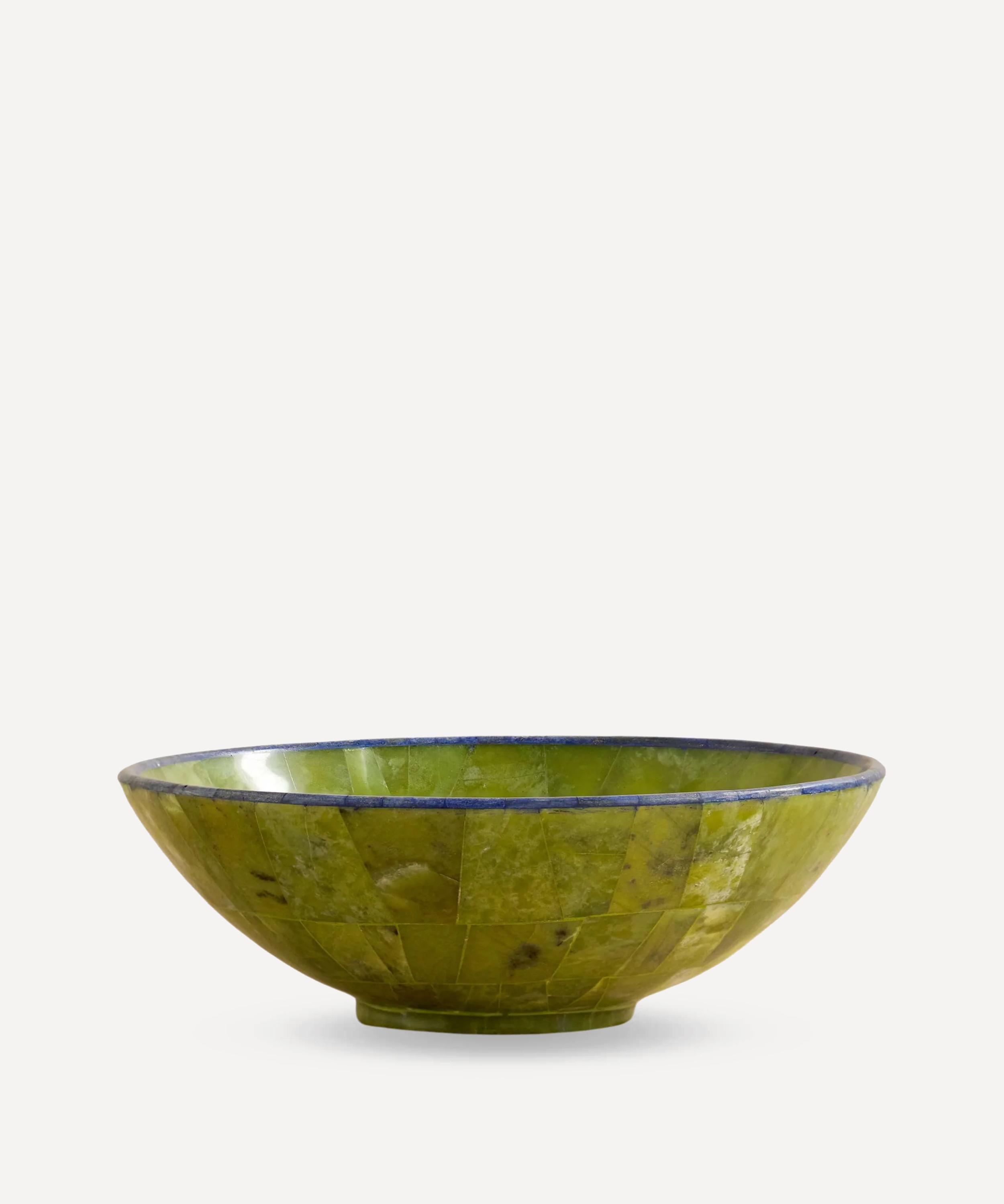 JIA JIA - Serpentine and Lapis Lazuli Large Bowl