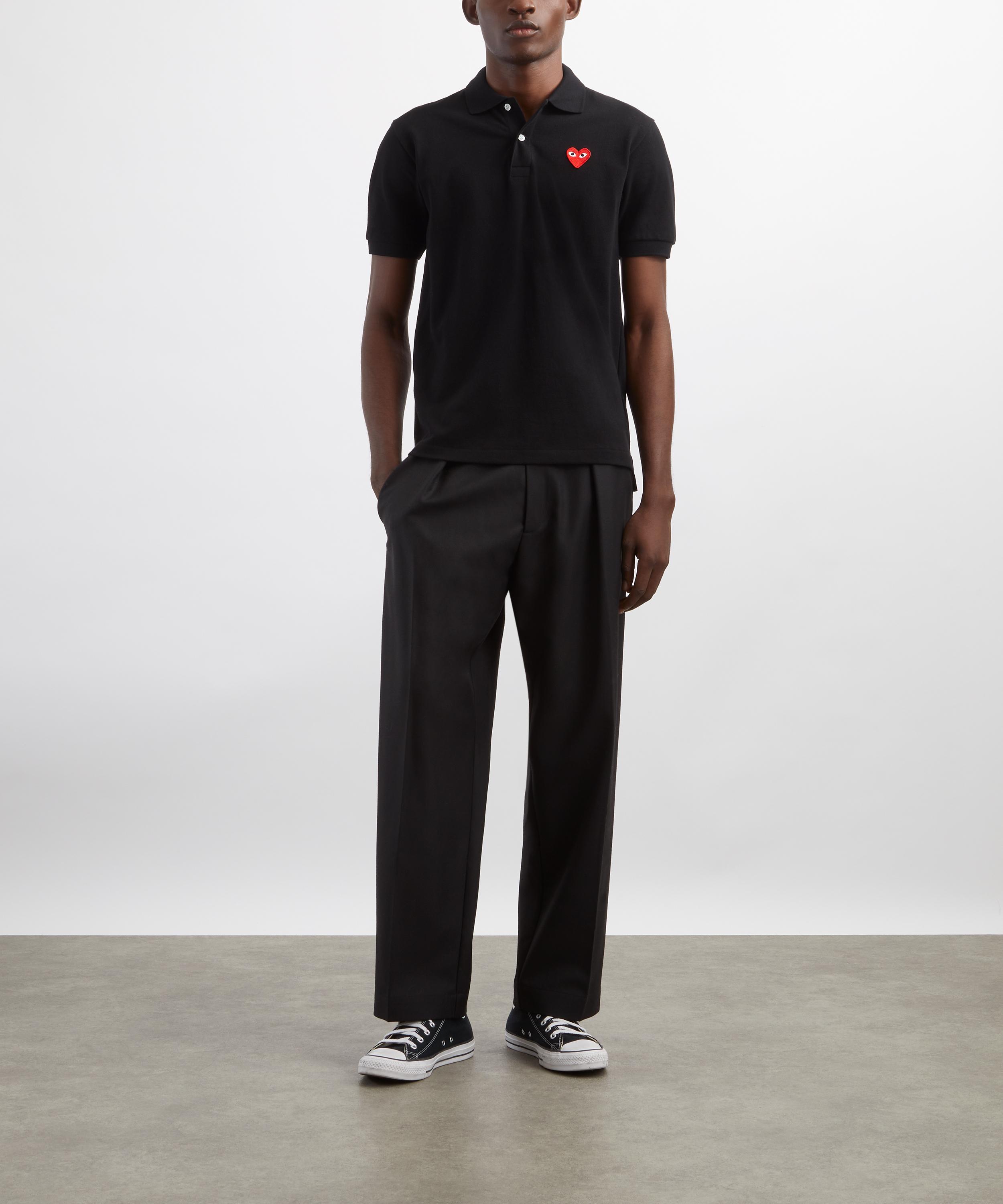 Comme des Garçons Play - Heart Logo Polo Shirt image number 1