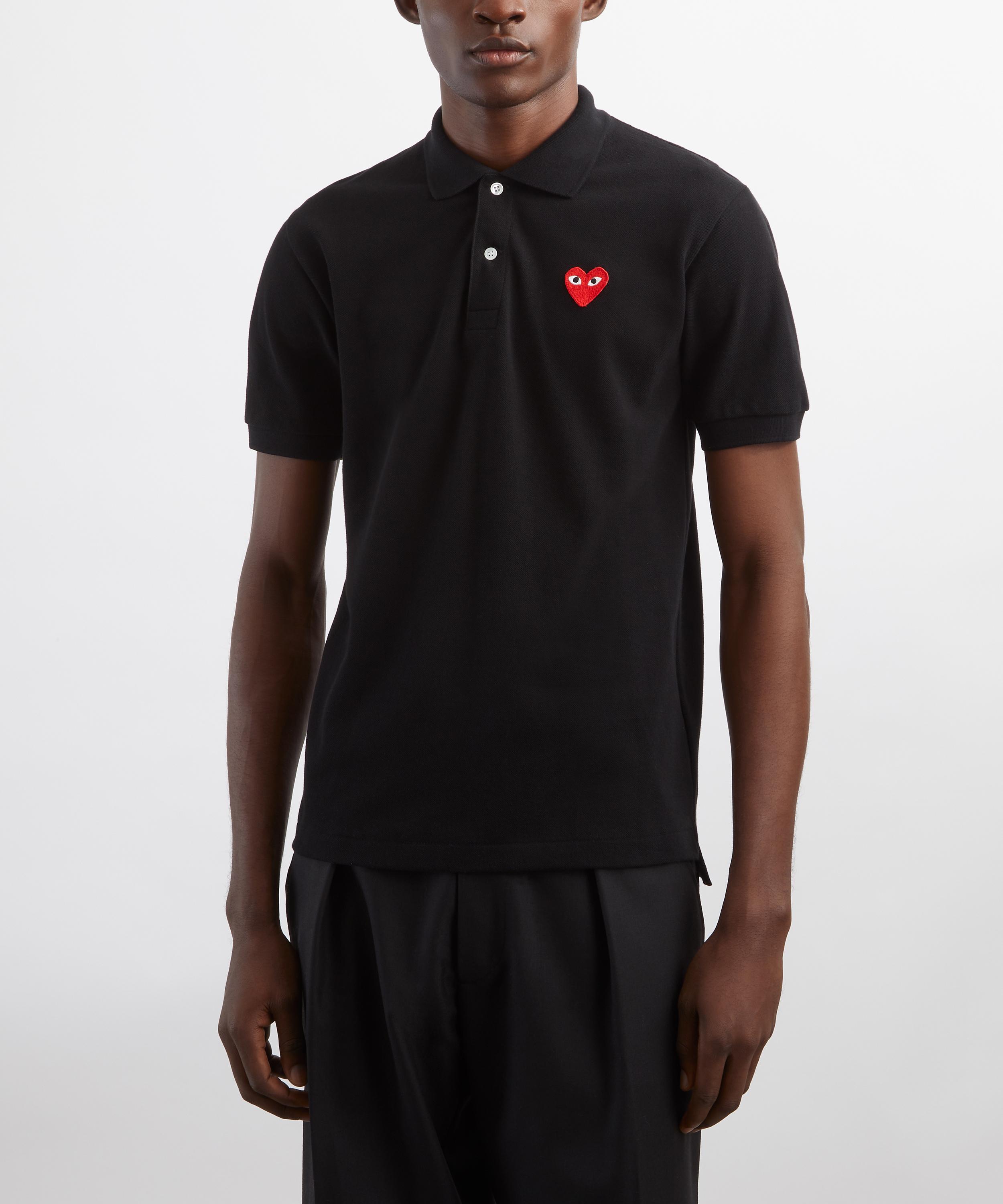 Comme des Garçons Play - Heart Logo Polo Shirt image number 2