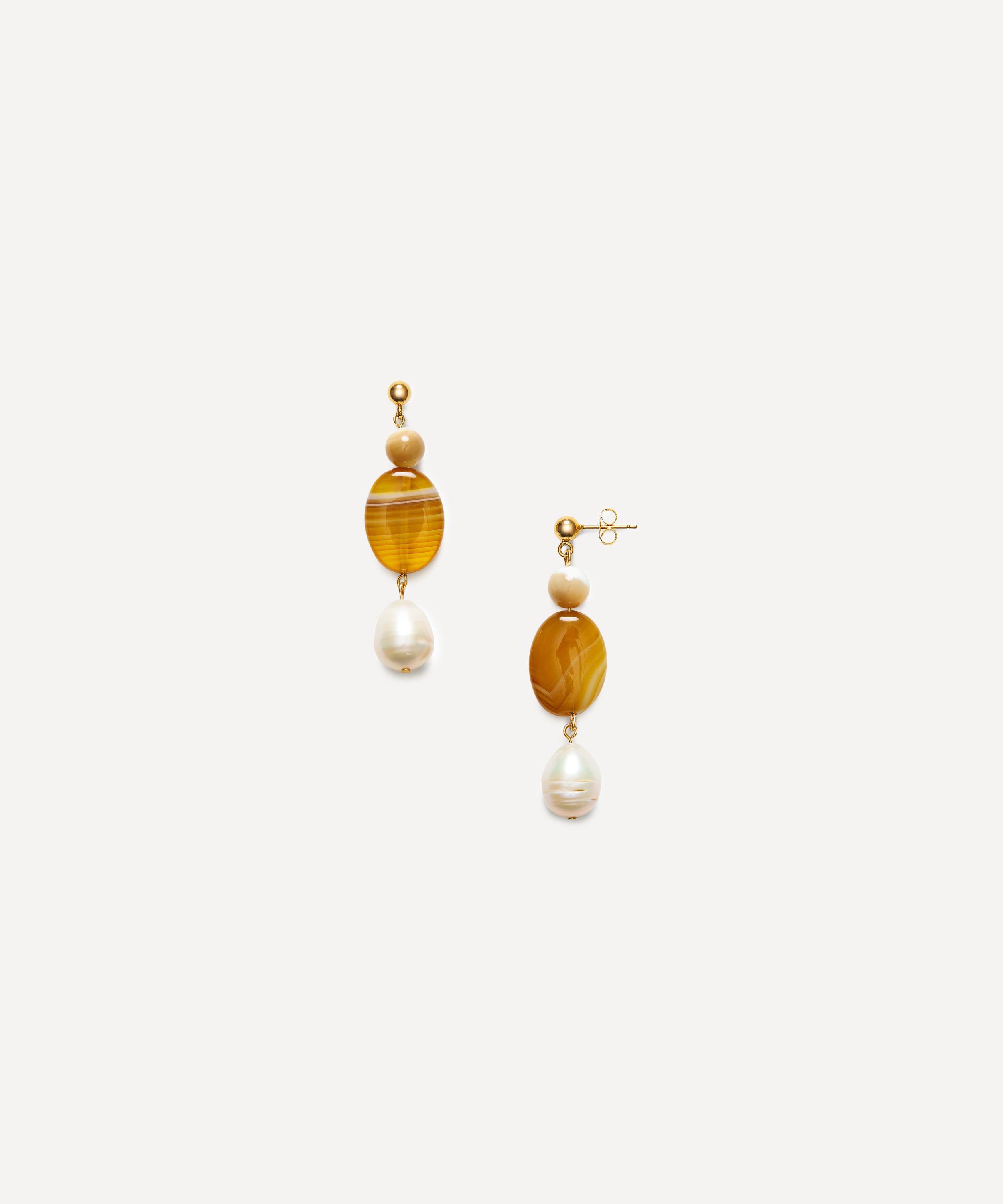 ANNI LU - 18ct Gold-Plated Desert Dreamer Drop Earrings