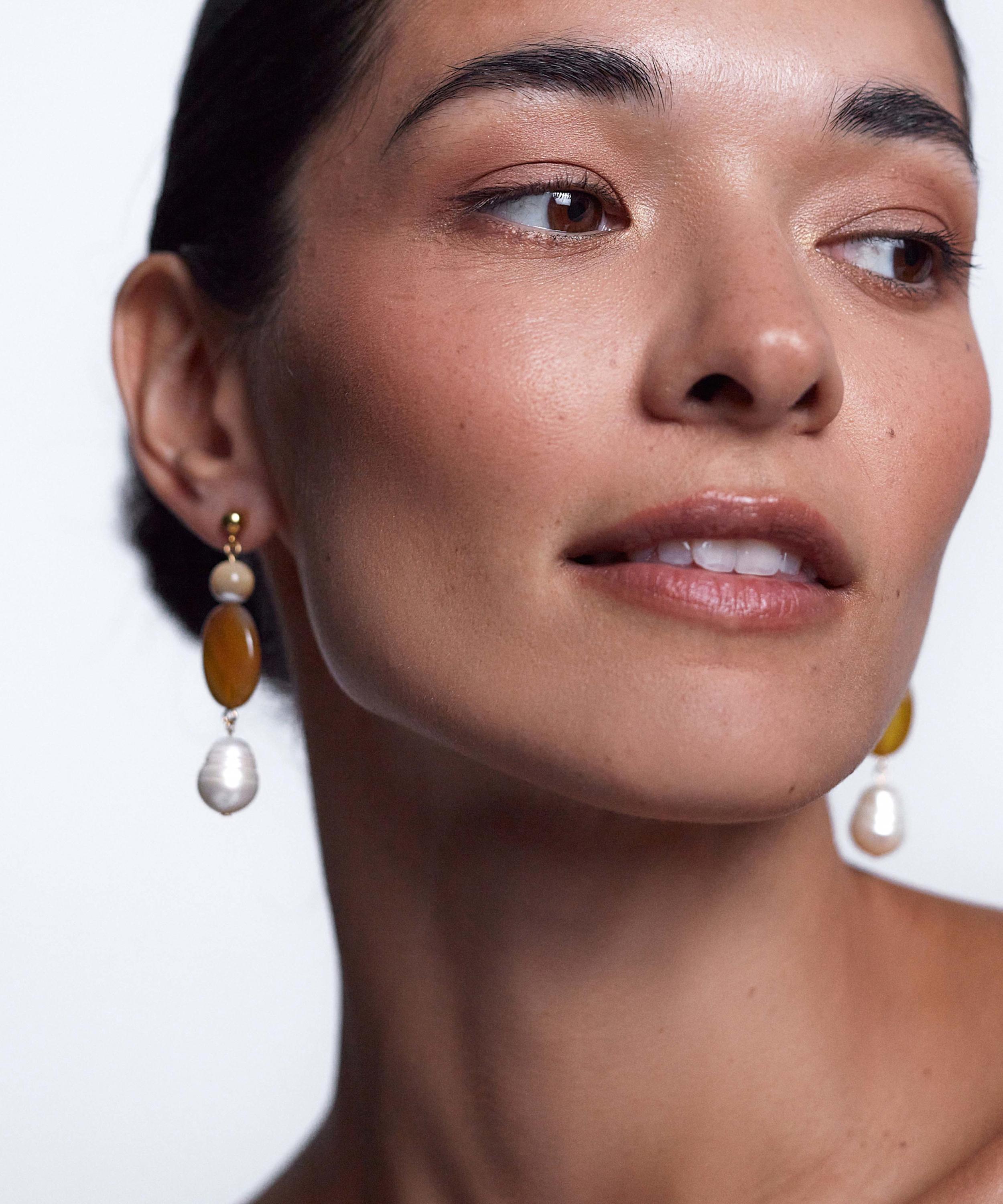 ANNI LU - 18ct Gold-Plated Desert Dreamer Drop Earrings image number 1