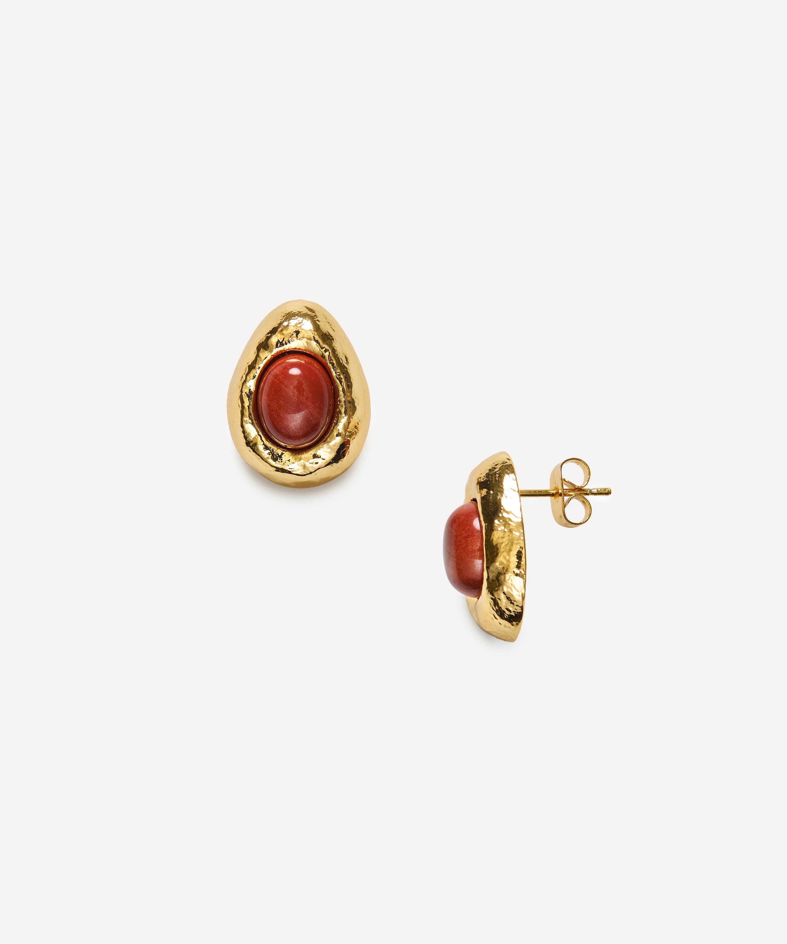 ANNI LU - 18ct Gold-Plated Cherry on Top Stud Earrings