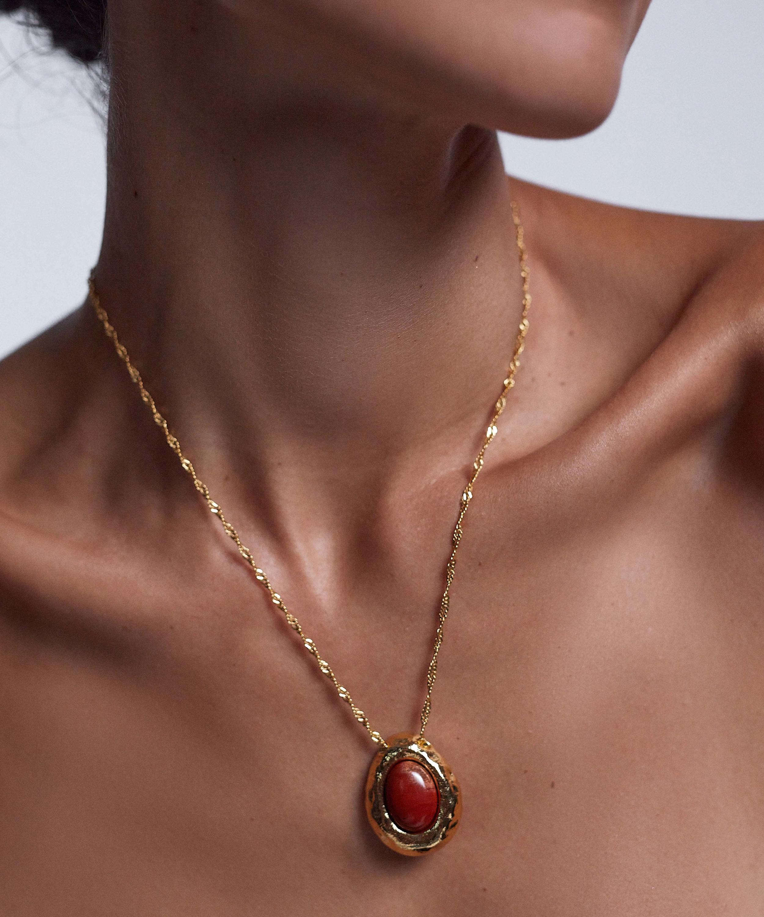 ANNI LU - 18ct Gold-Plated Cherry on Top Pendant Necklace image number 1