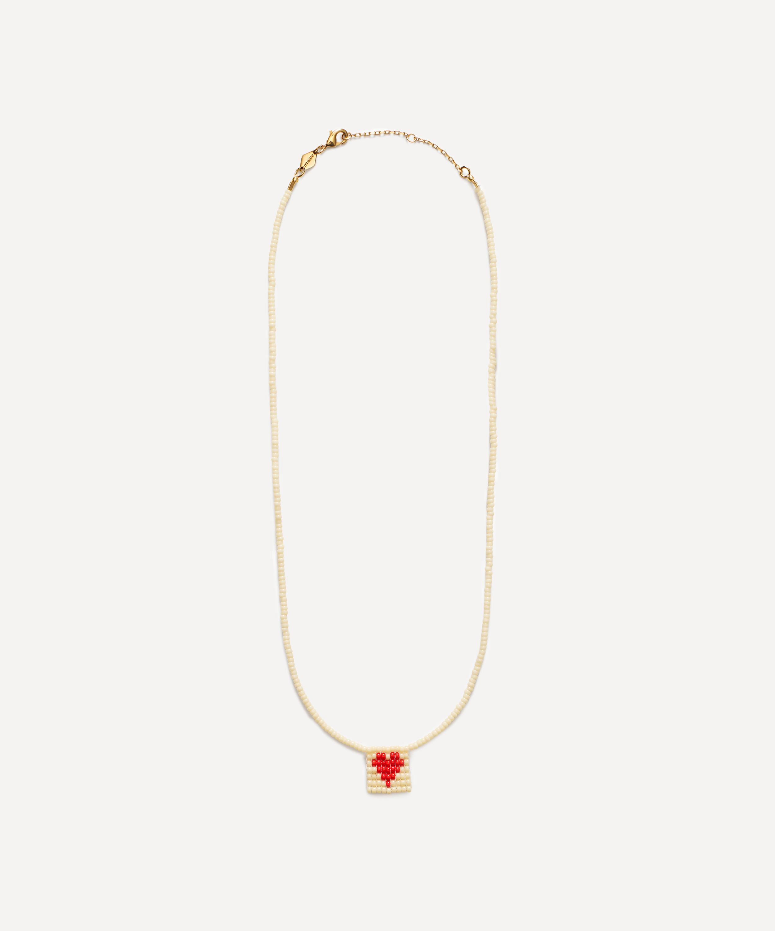 ANNI LU - 18ct Gold-Plated You Are Loved Beaded Necklace