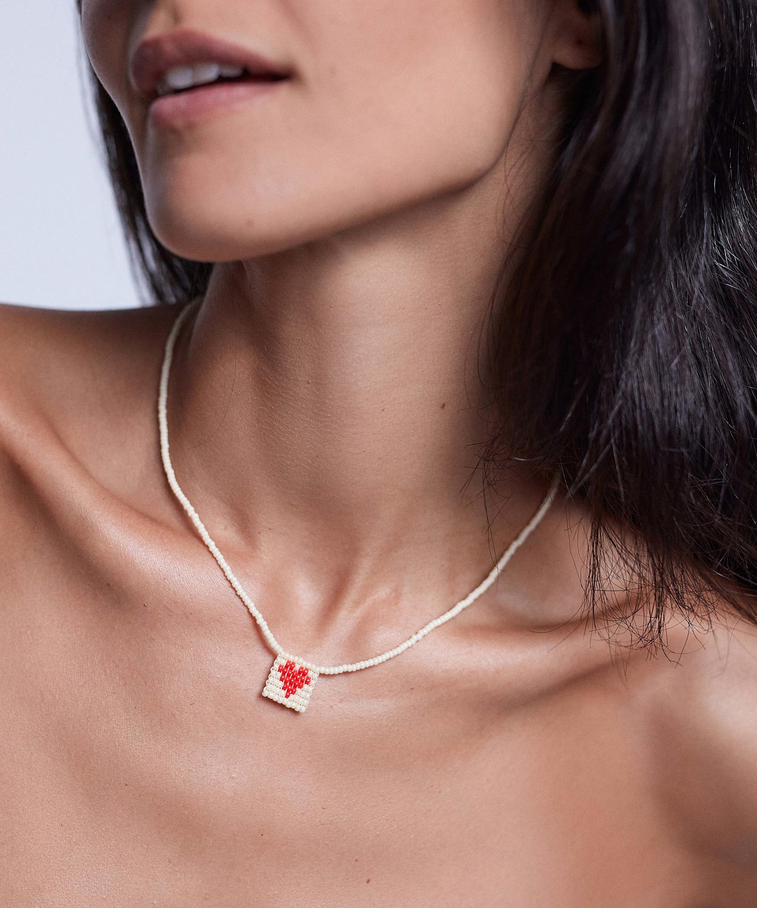 ANNI LU - 18ct Gold-Plated You Are Loved Beaded Necklace image number 1