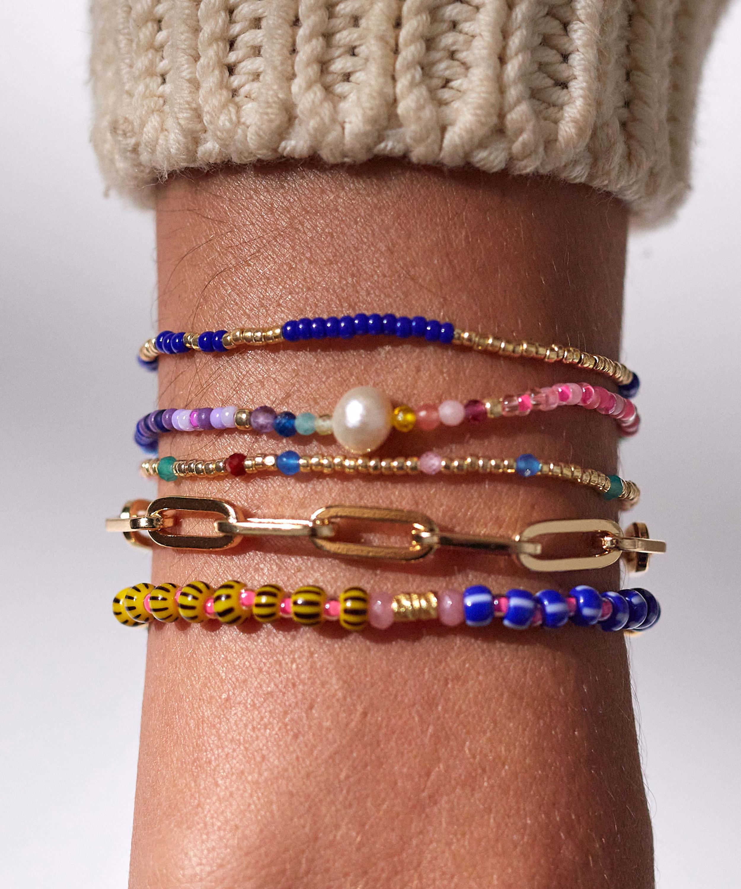 ANNI LU - 18ct Gold-Plated Magic Moments Beaded Bracelet image number 1