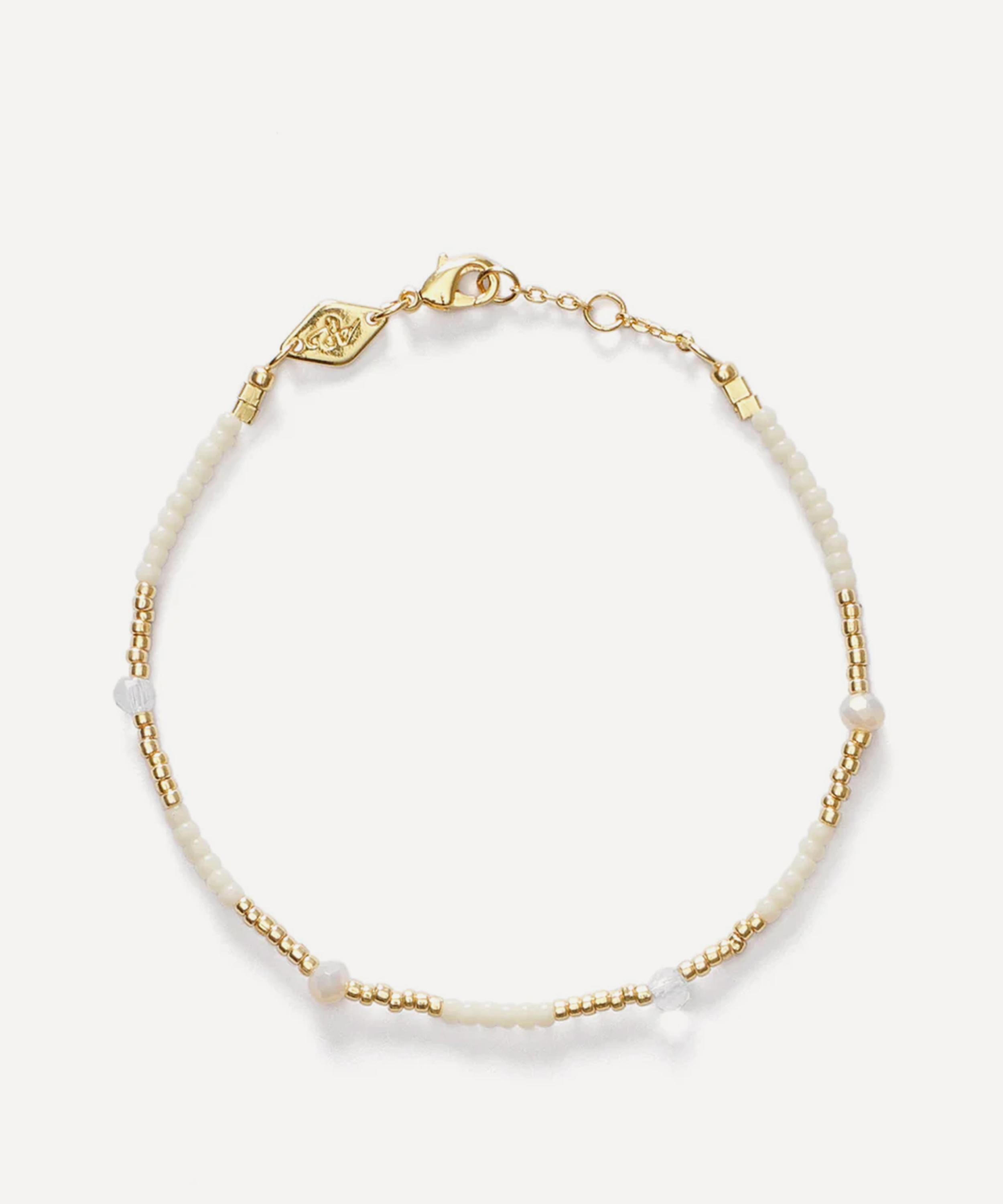 ANNI LU - 18ct Gold-Plated Clemence Beaded Bracelet image number 0