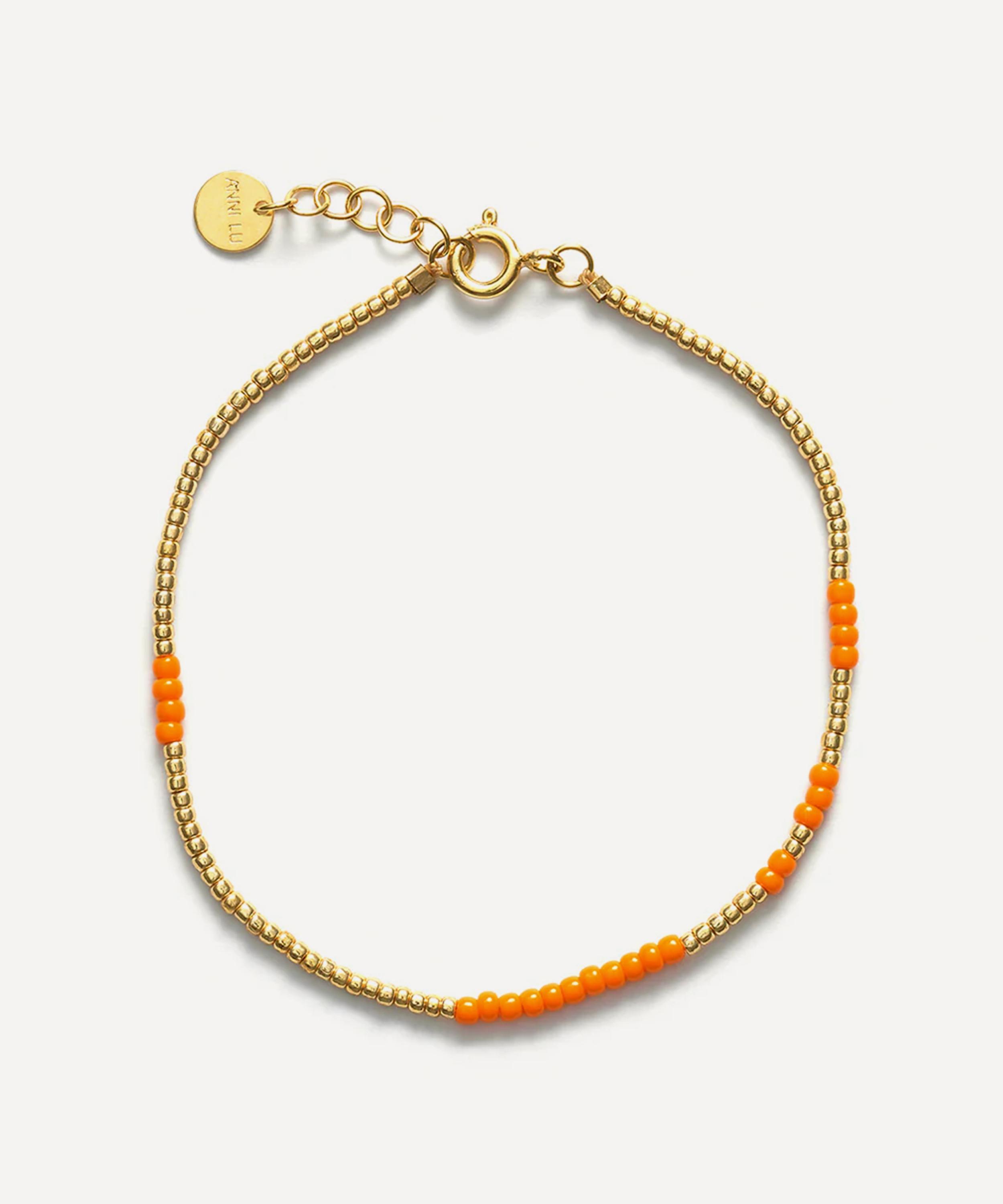 ANNI LU - 18ct Gold-Plated Asym Beaded Bracelet image number 1