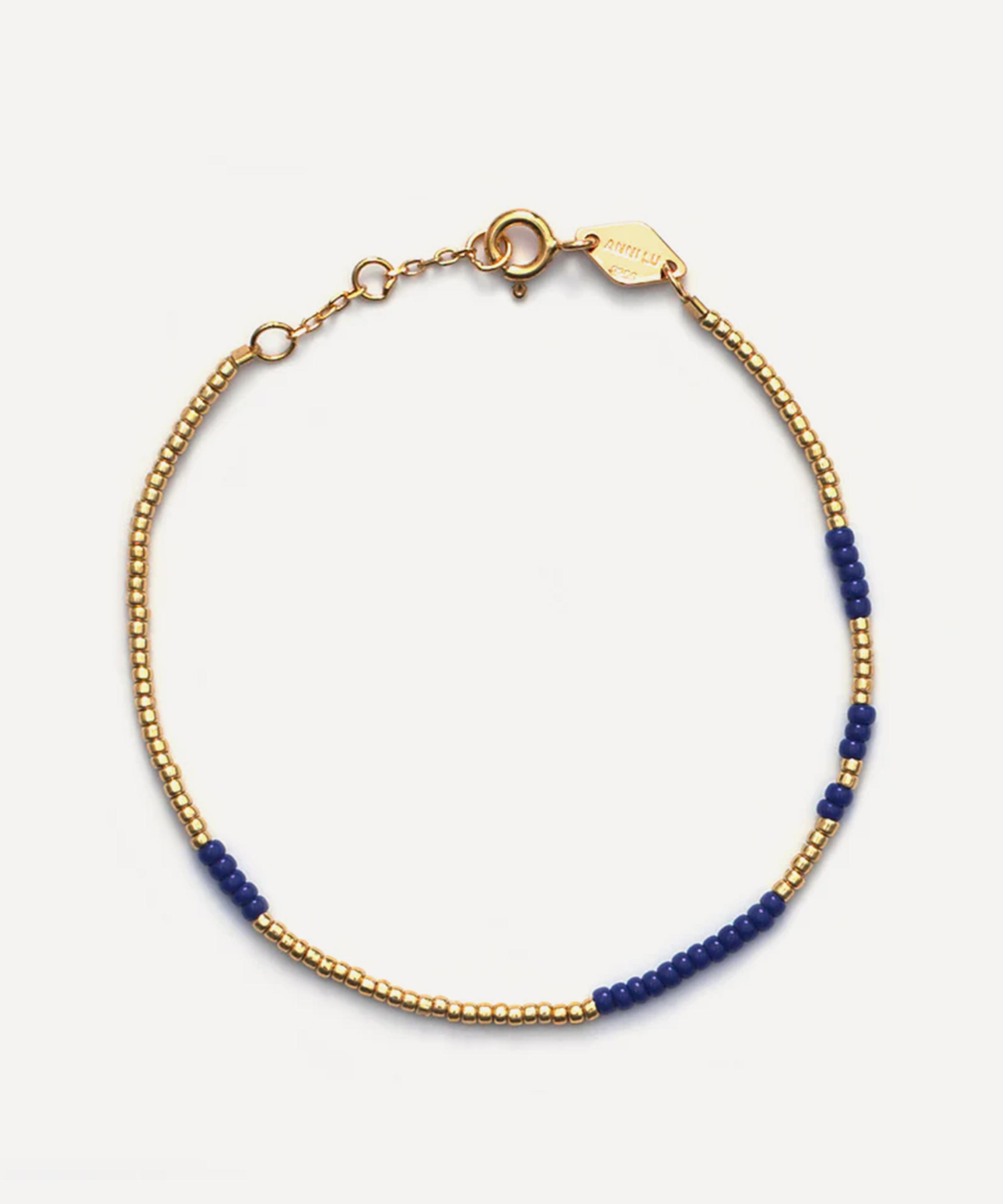 ANNI LU - 18ct Gold-Plated Asym Beaded Bracelet image number 1