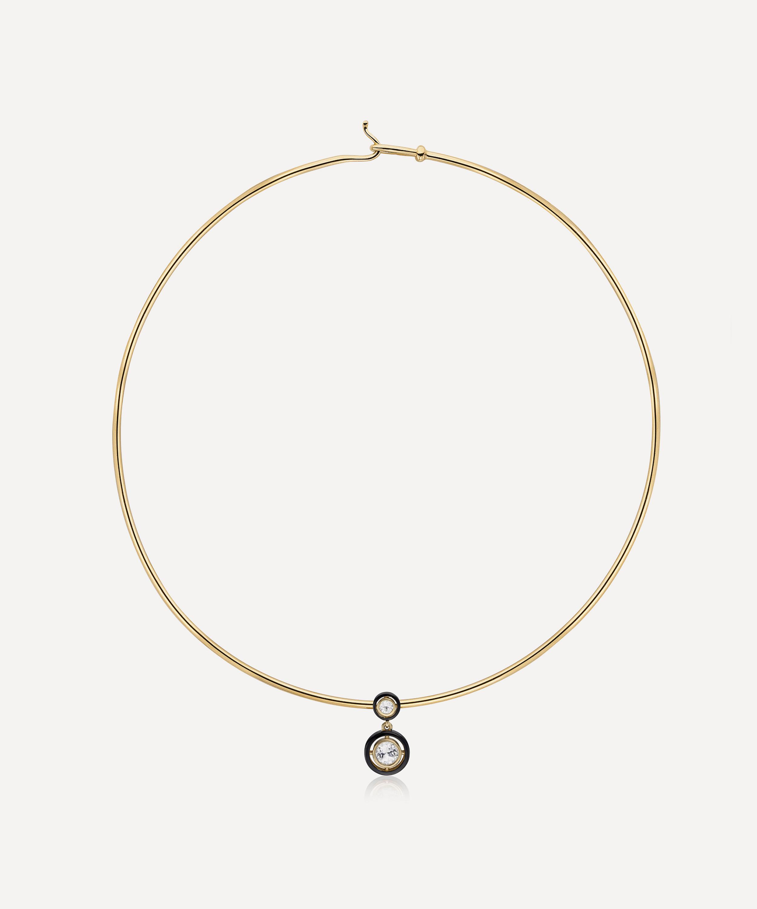 Laura Vann - 18ct Gold-Plated Sacha Torque Choker Necklace image number 0