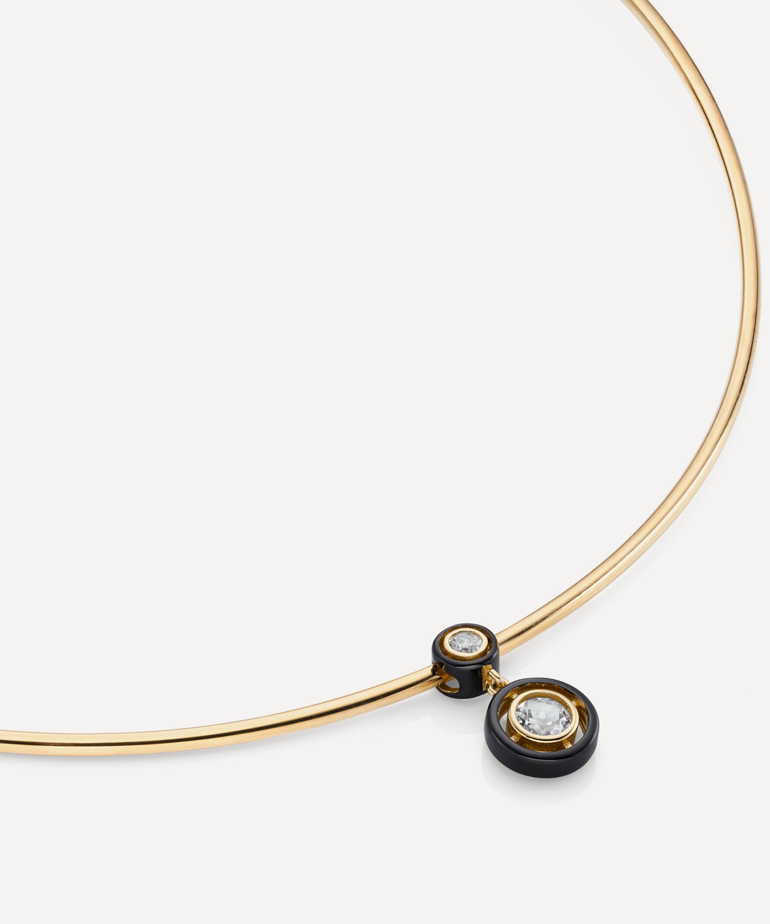 Laura Vann - 18ct Gold-Plated Sacha Torque Choker Necklace image number 2