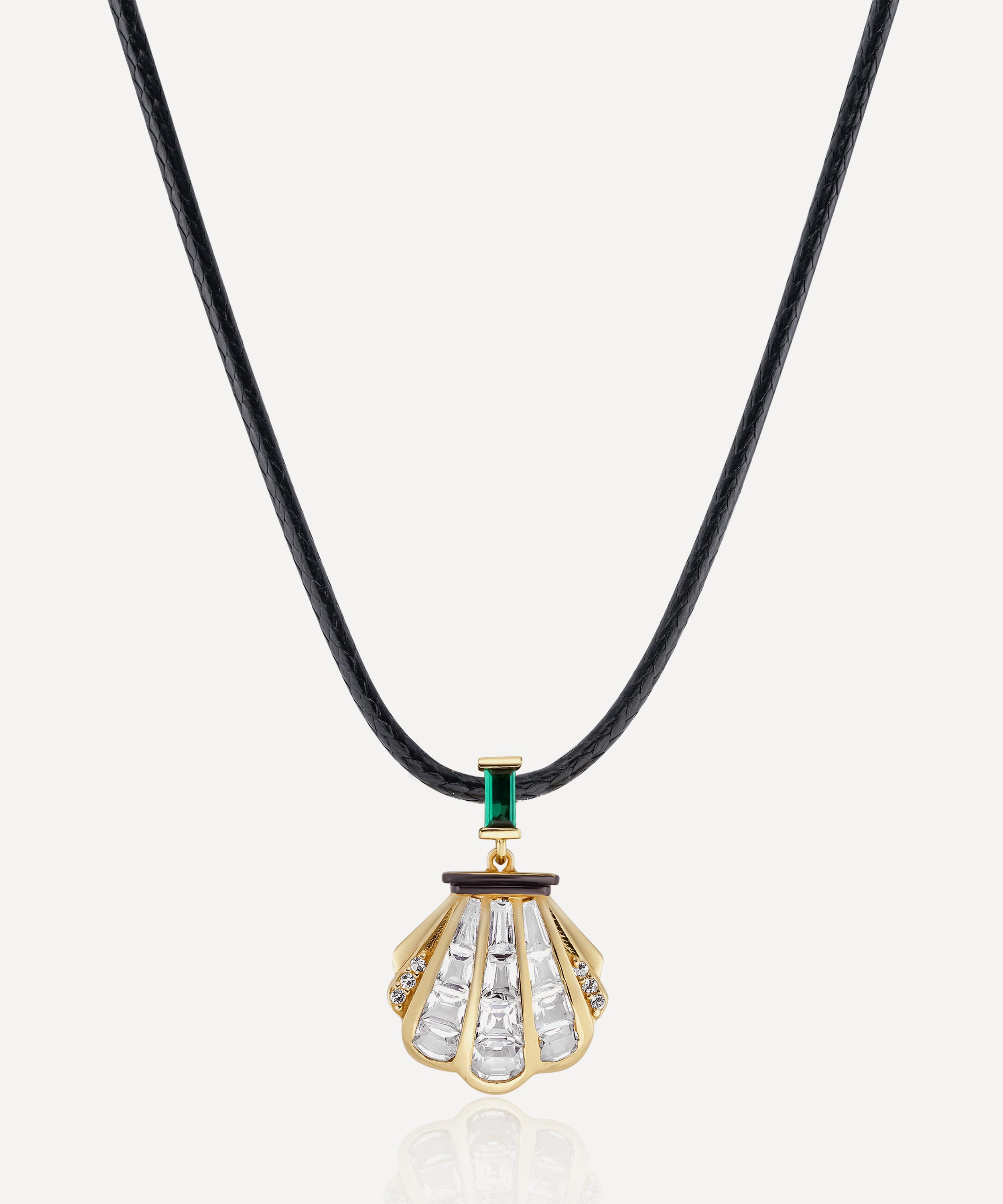 Laura Vann - 18ct Gold-Plated Cleo Cord Necklace image number 0