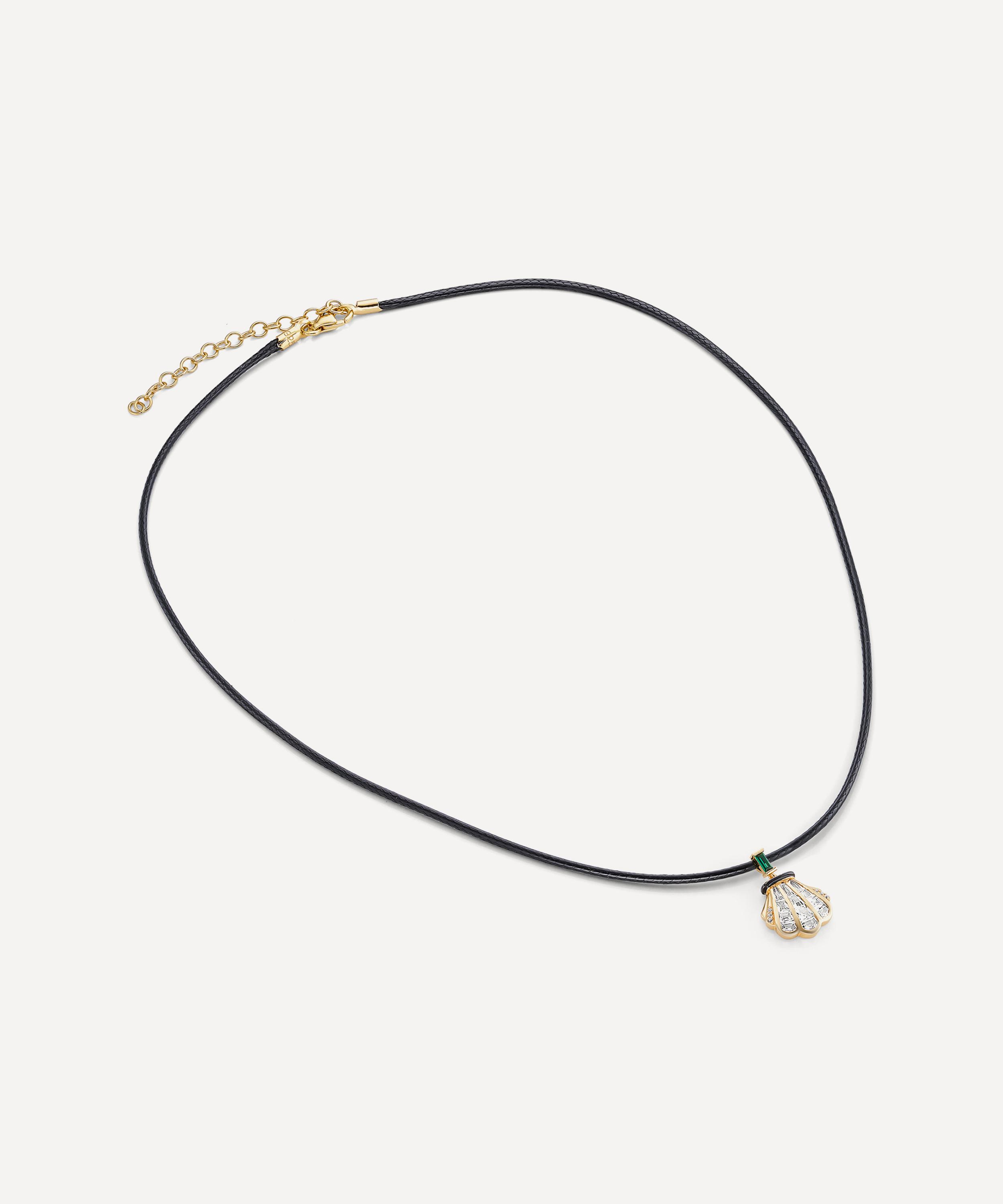 Laura Vann - 18ct Gold-Plated Cleo Cord Necklace image number 2