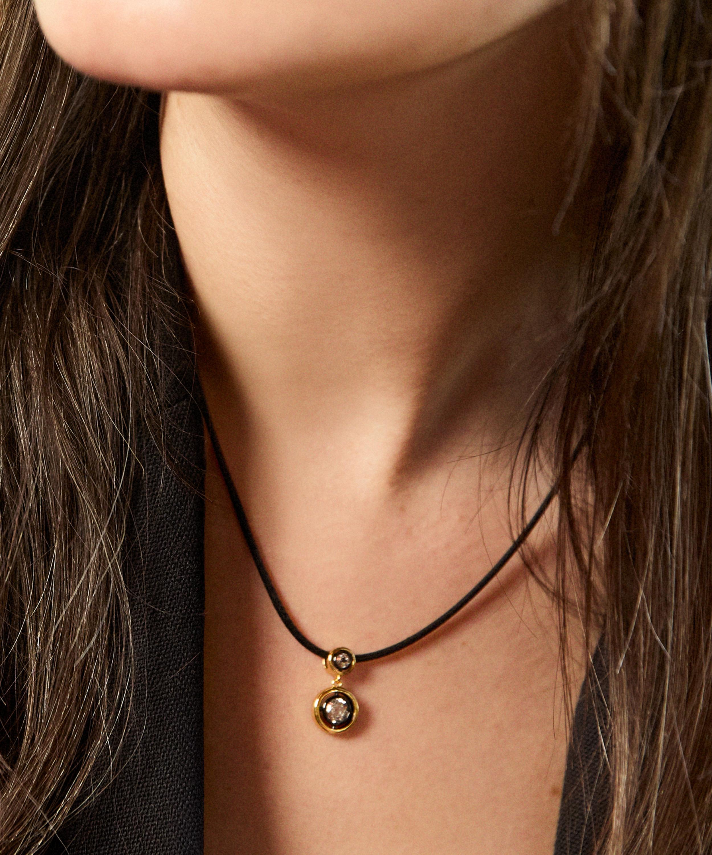 Laura Vann - 18ct Gold-Plated Remi Cord Necklace image number 1