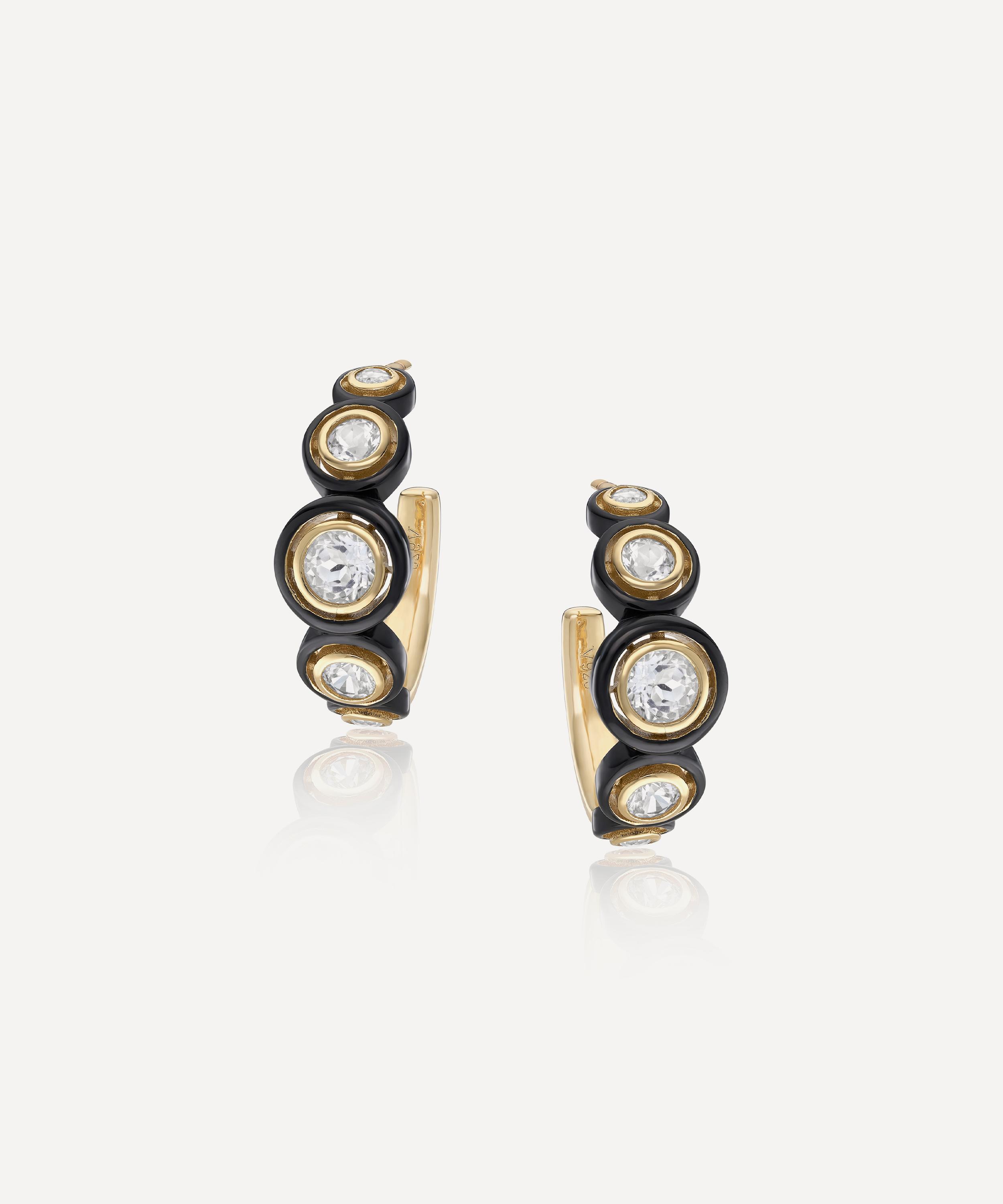 Laura Vann - 14ct Gold-Plated Vermeil Silver Lia Hoop Earrings image number 0
