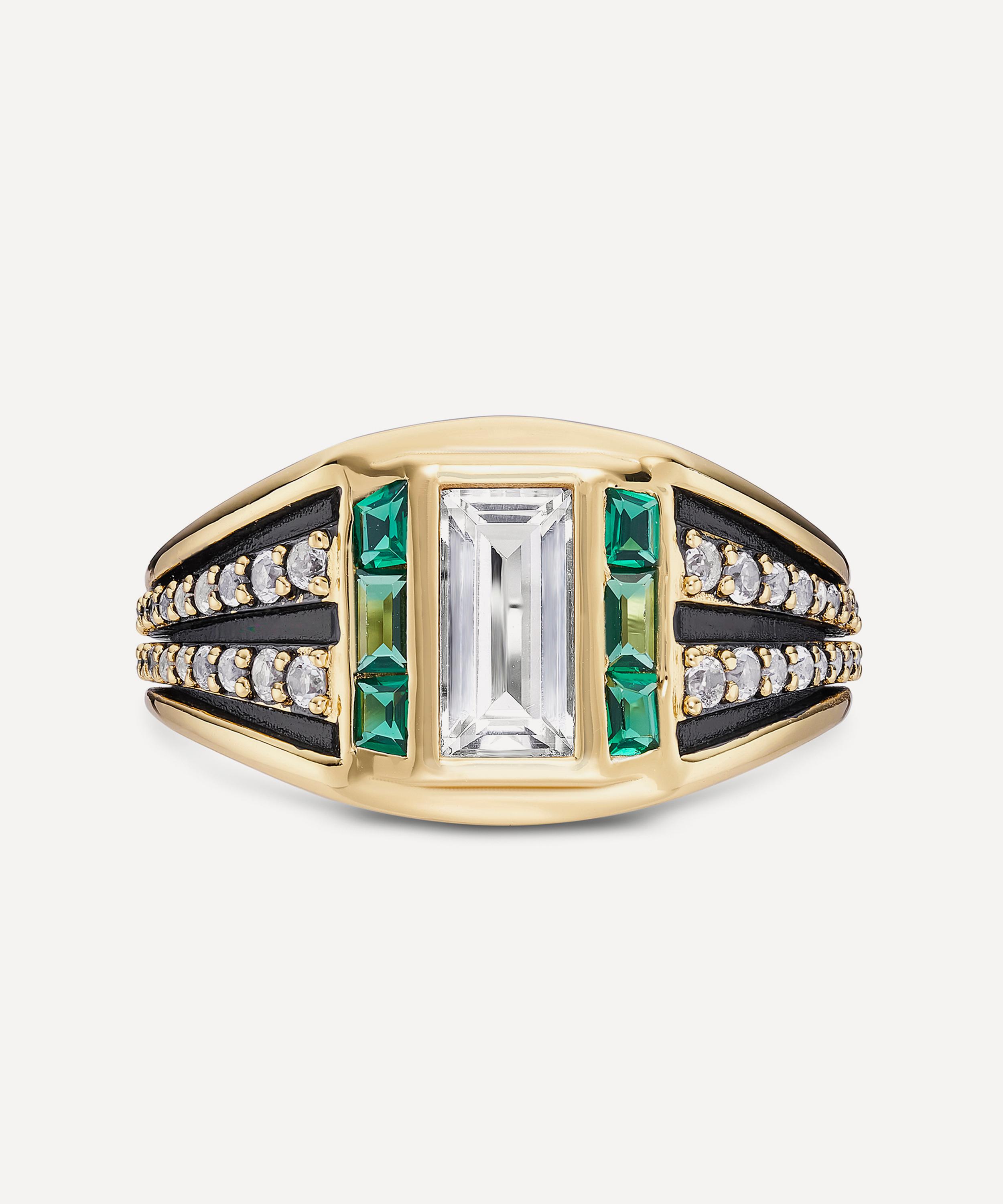Laura Vann - 14ct Gold-Plated Vermeil Silver Freya Ring image number 0