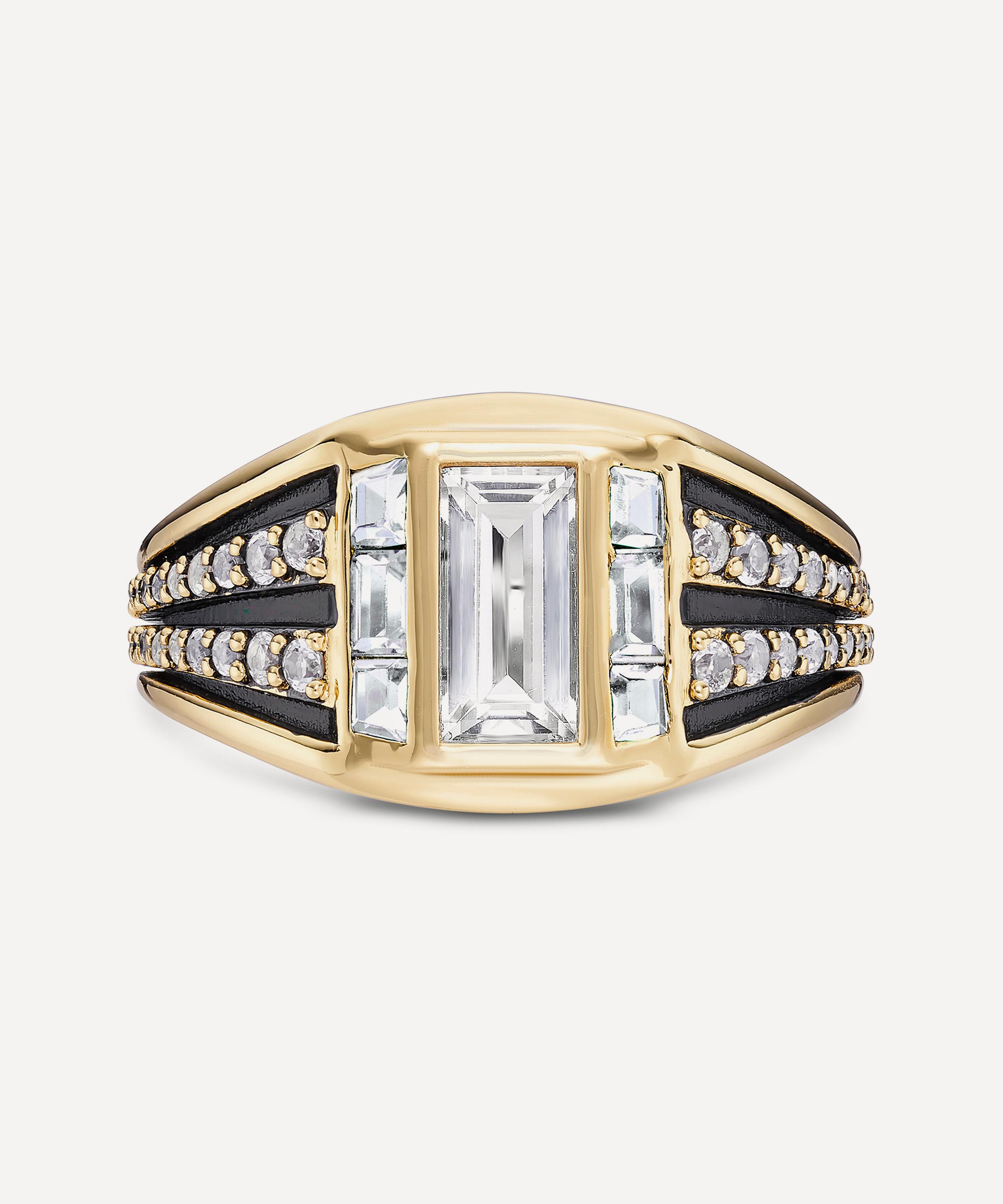 Laura Vann - 14ct Gold-Plated Vermeil Silver Freya Ring image number 0