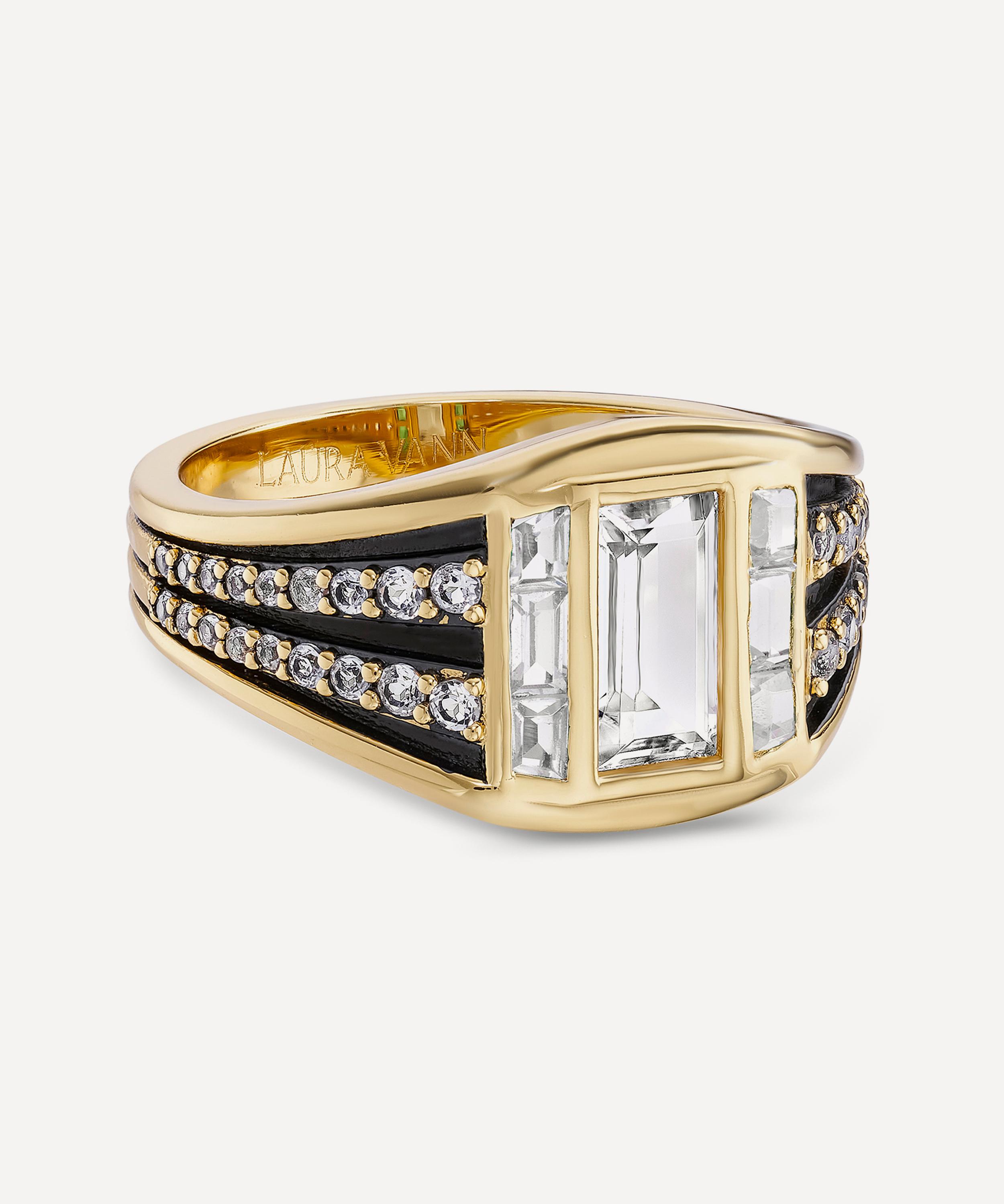 Laura Vann - 14ct Gold-Plated Vermeil Silver Freya Ring image number 2