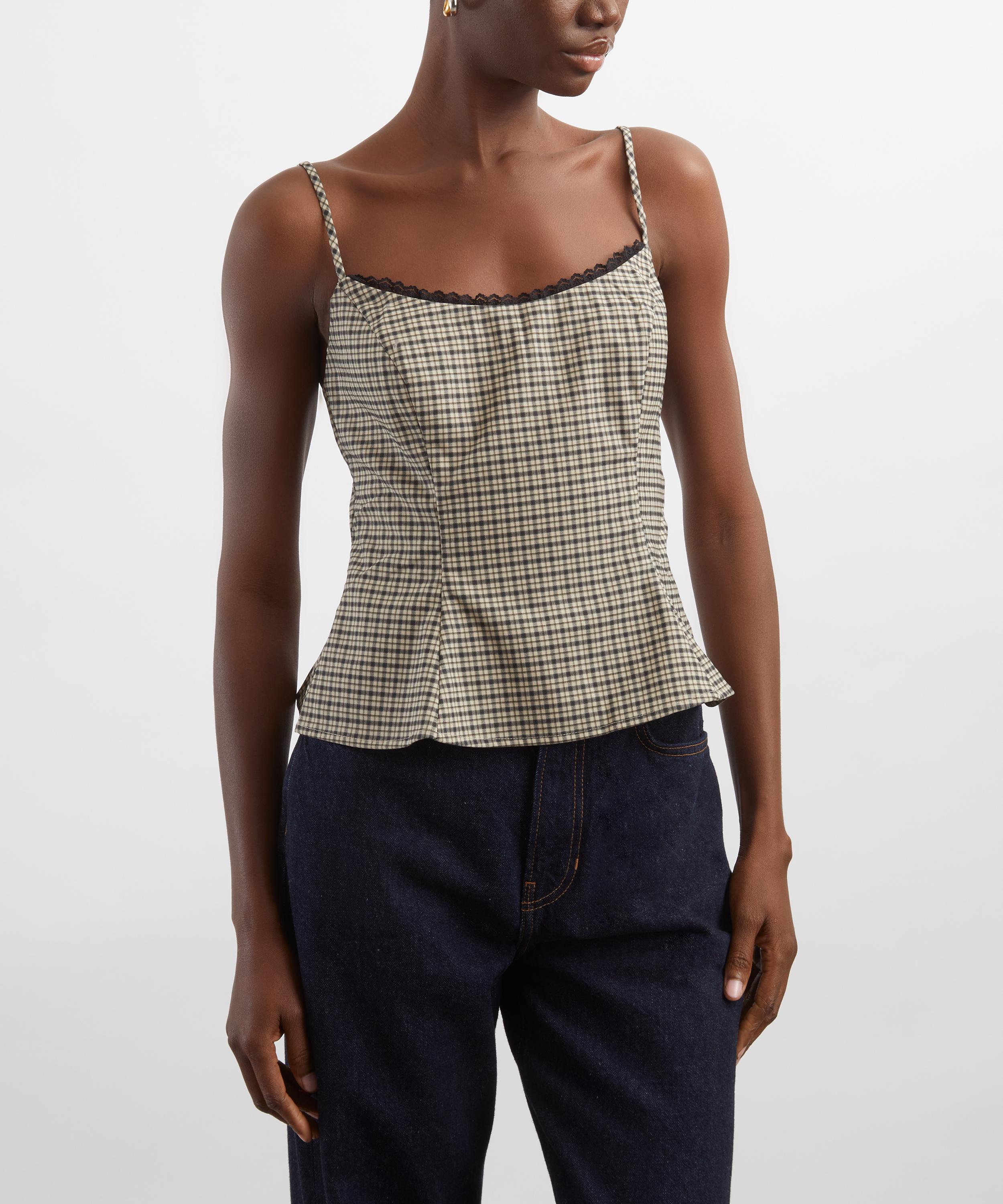 Reformation - Genevieve Check Top image number 2