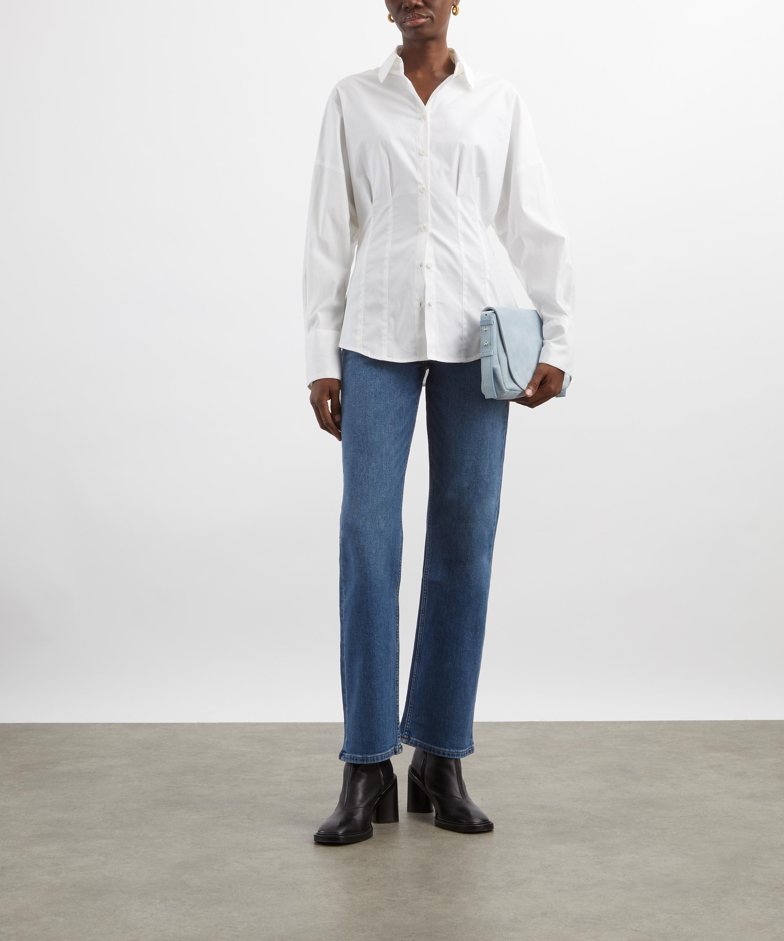 Paige - Elton Mid-Rise Super Stretch Straight Jeans image number 1