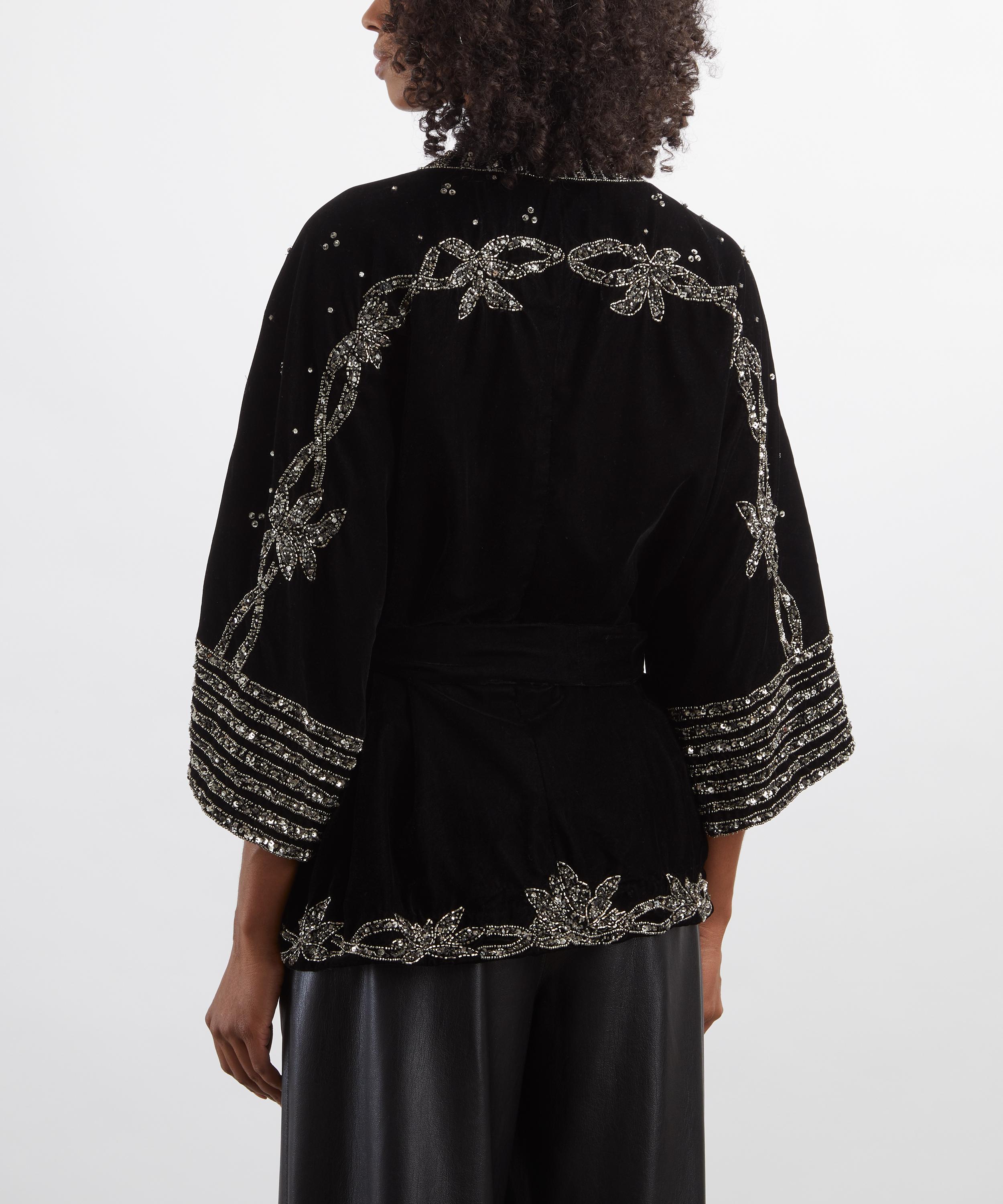 Scarlett Poppies - Starlight Velvet Kimono image number 3