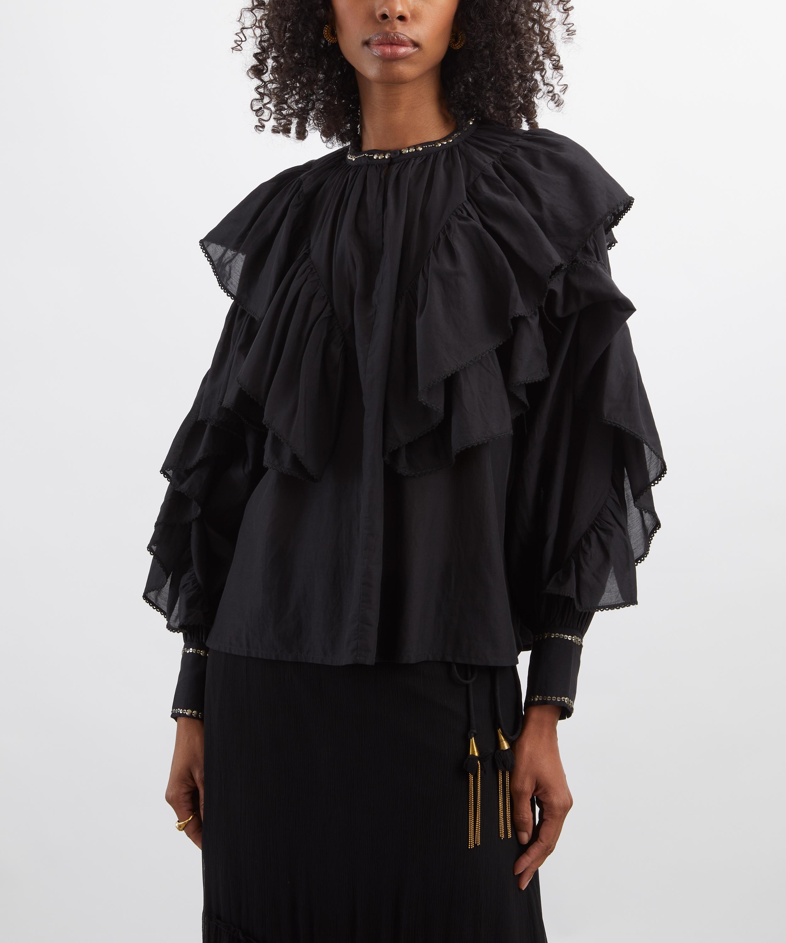 Scarlett Poppies - Selona Ruffle Blouse image number 2