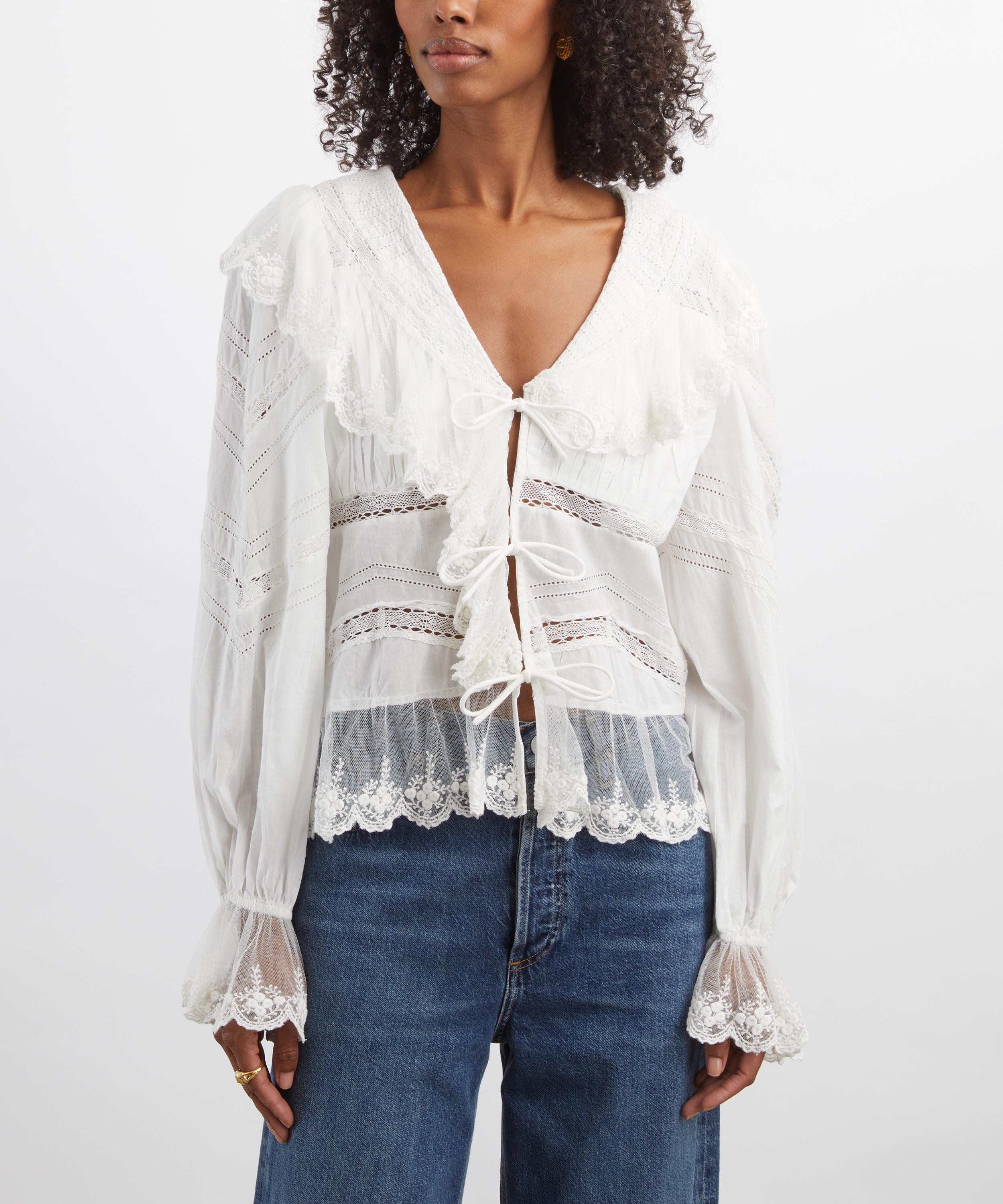 Scarlett Poppies - Rosalia Lace Blouse image number 2