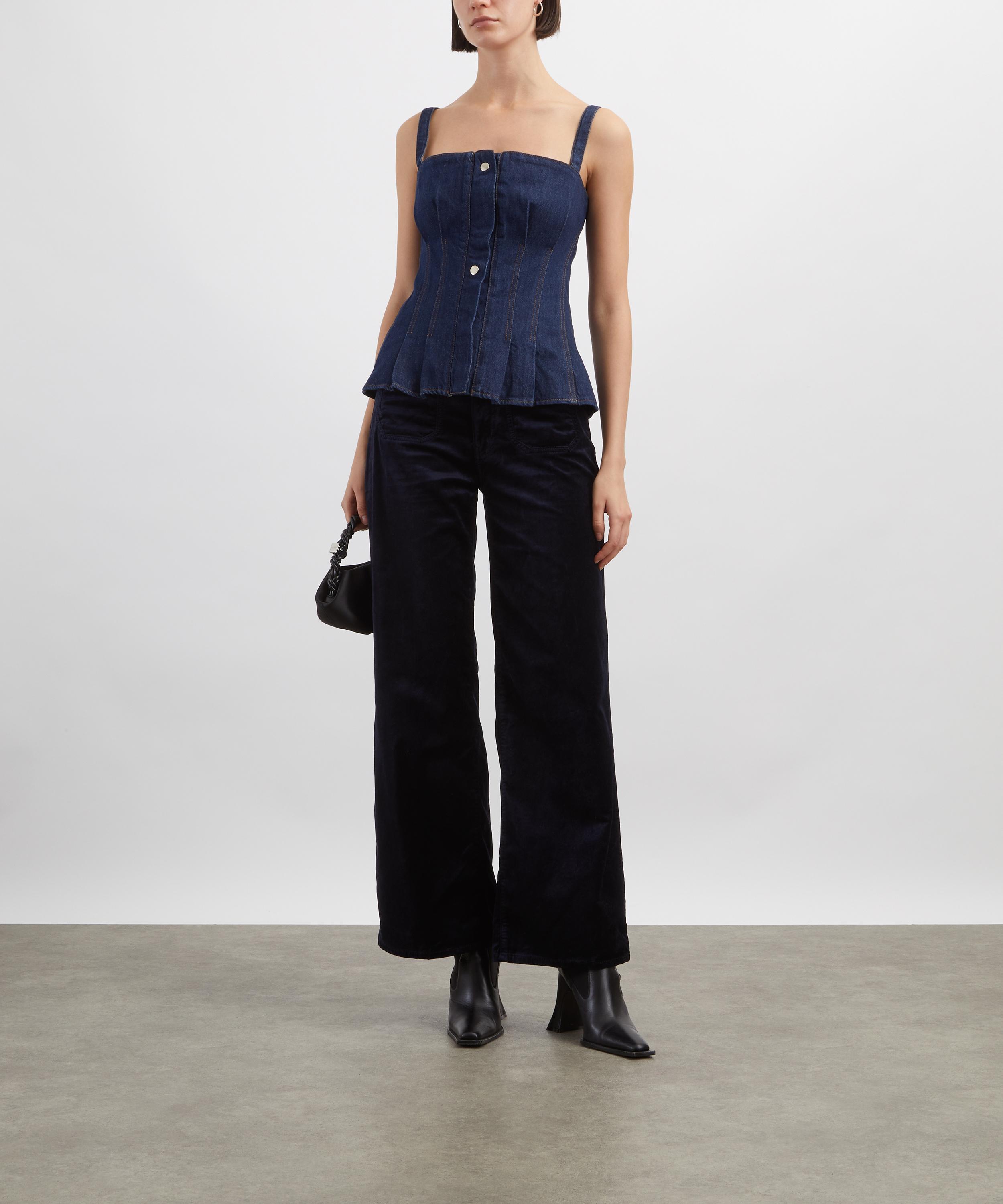 DALA - Denim Strip Corset image number 1