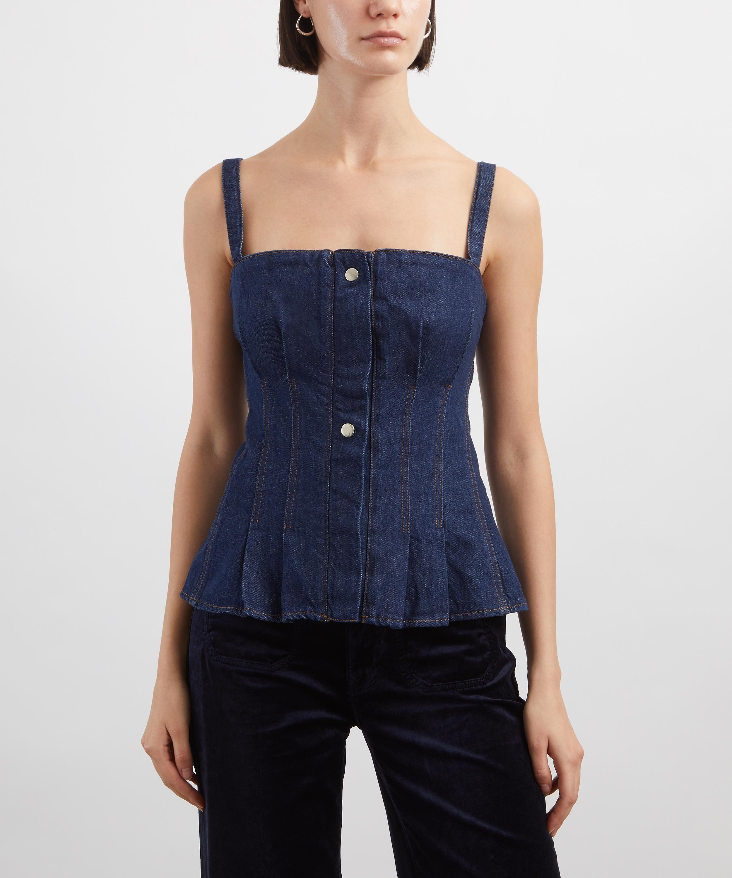 DALA - Denim Strip Corset image number 2