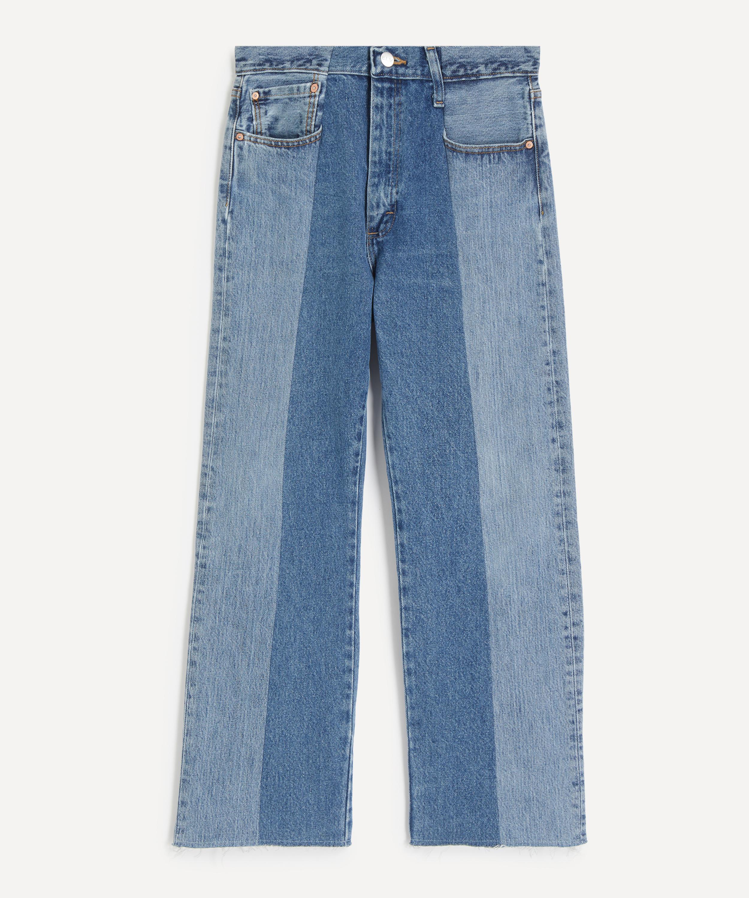 E.L.V. Denim - Flare Mid-Dark Blue Jeans