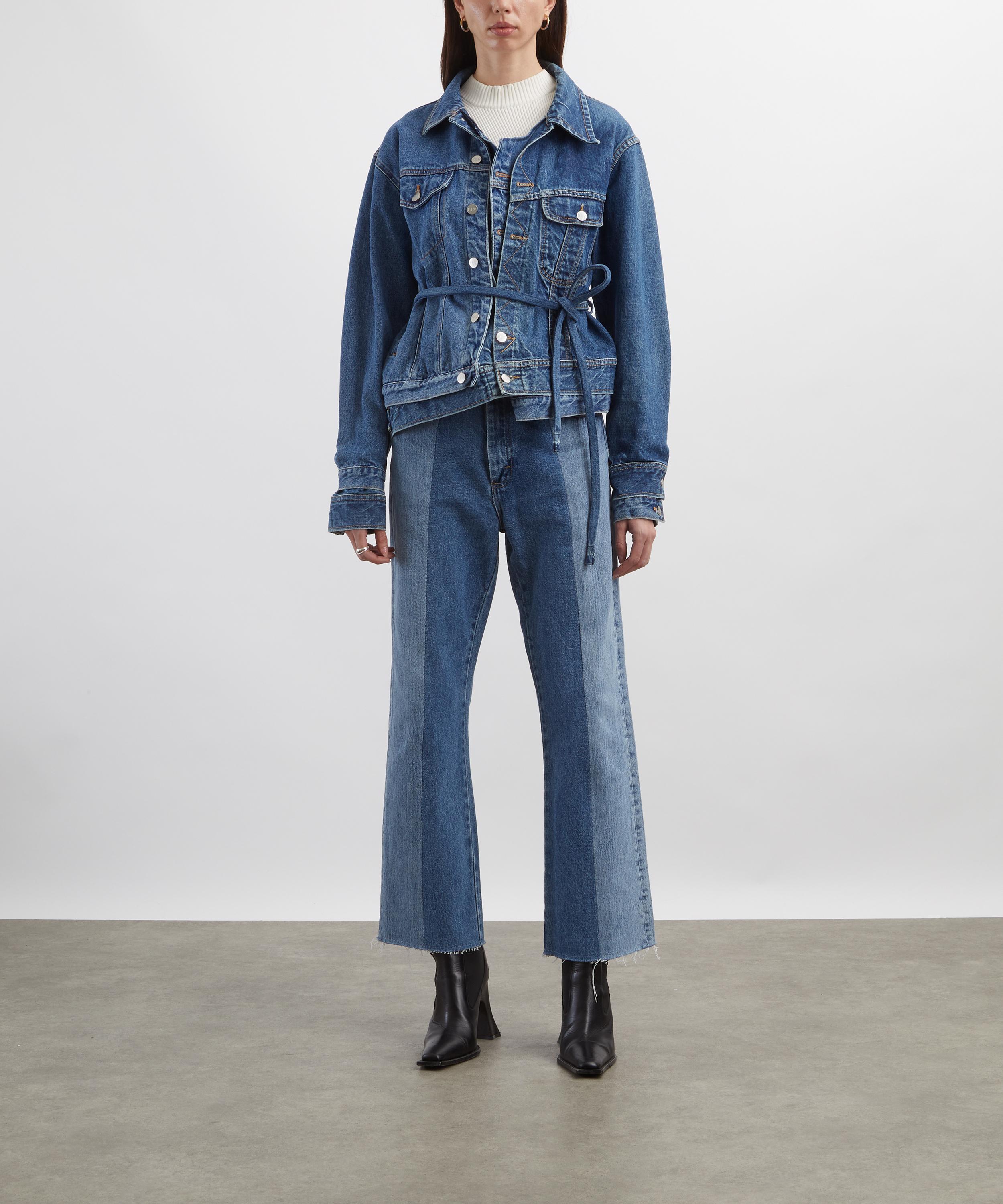 E.L.V. Denim - Flare Mid-Dark Blue Jeans image number 1