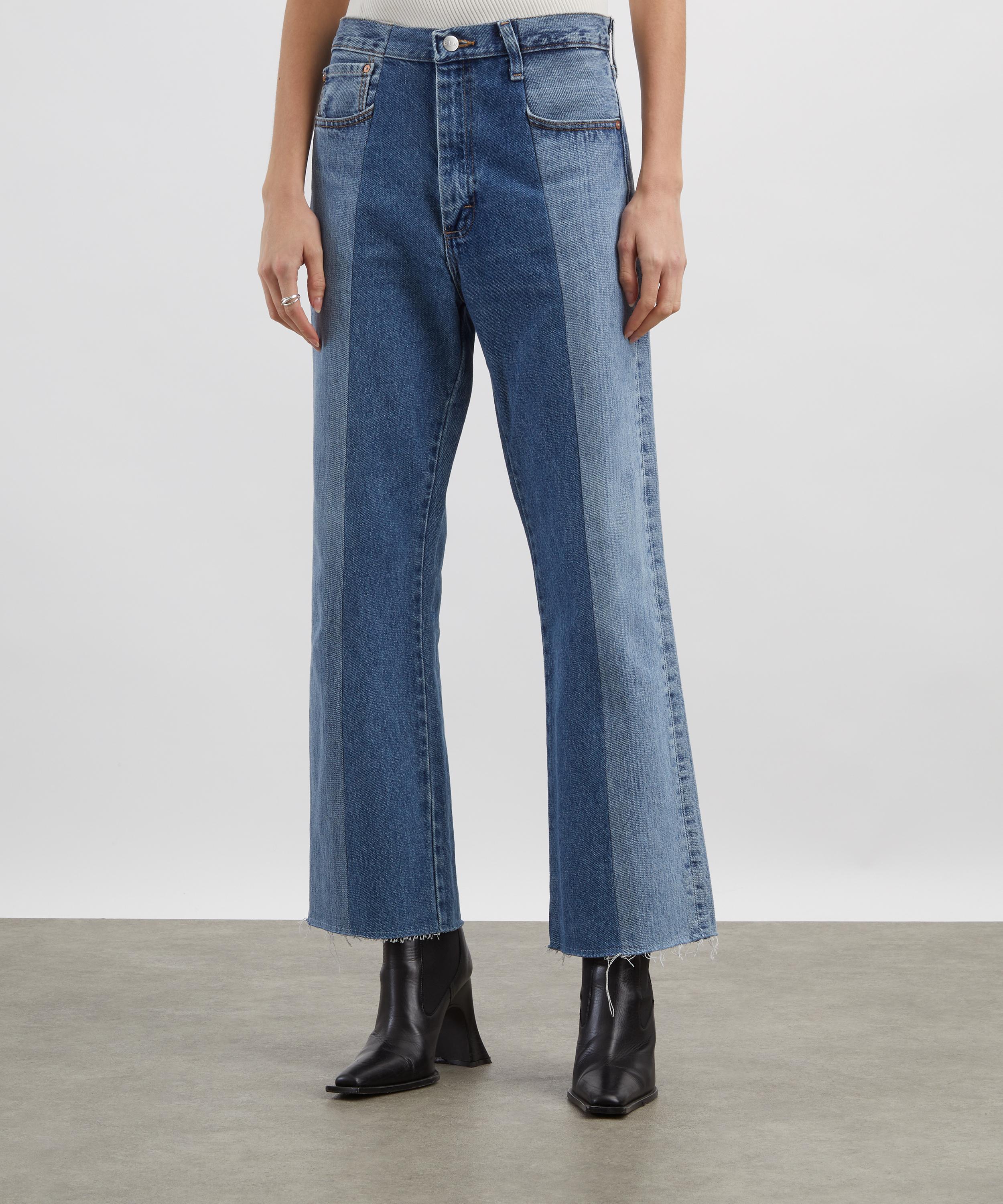 E.L.V. Denim - Flare Mid-Dark Blue Jeans image number 2