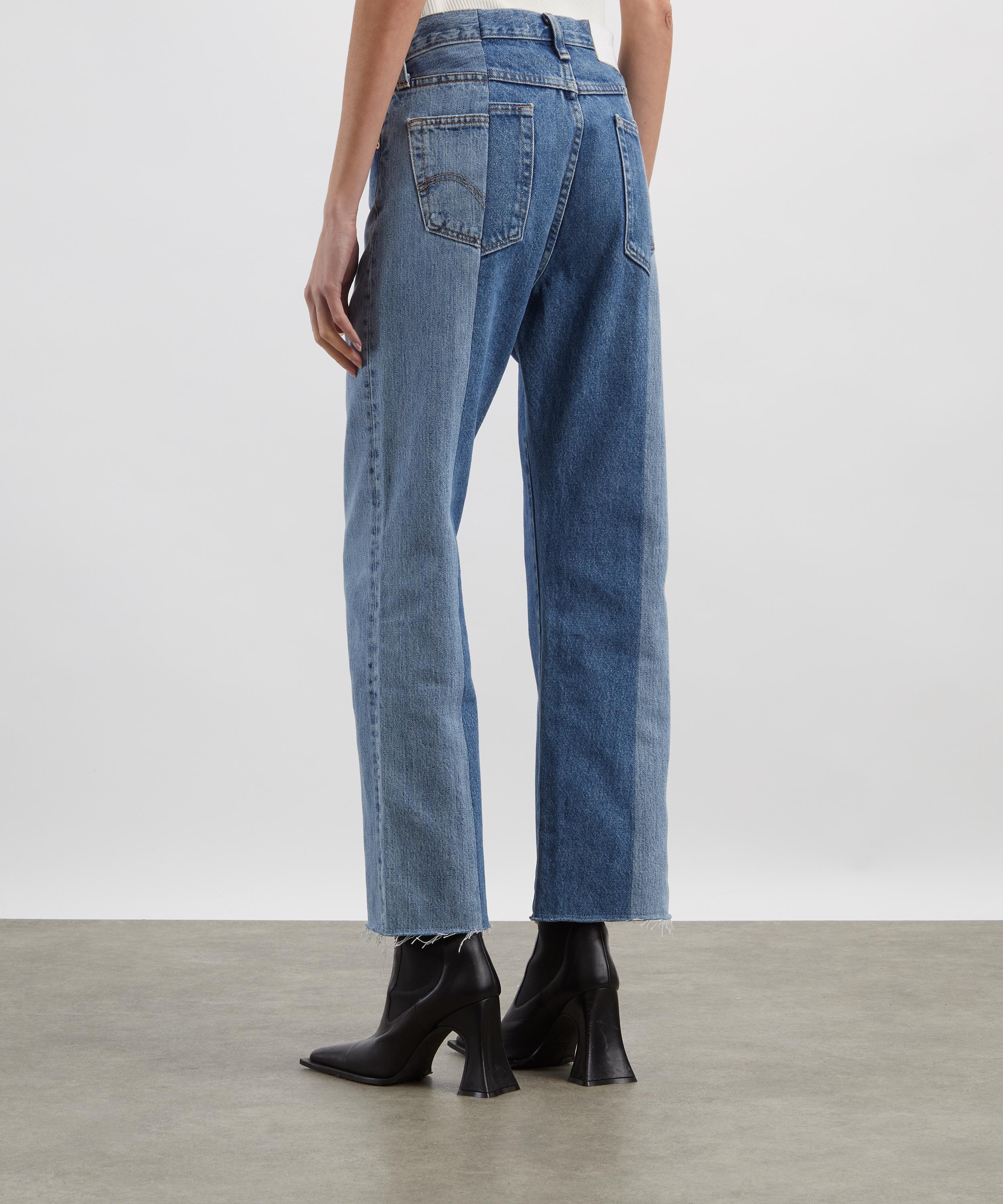 E.L.V. Denim - Flare Mid-Dark Blue Jeans image number 3