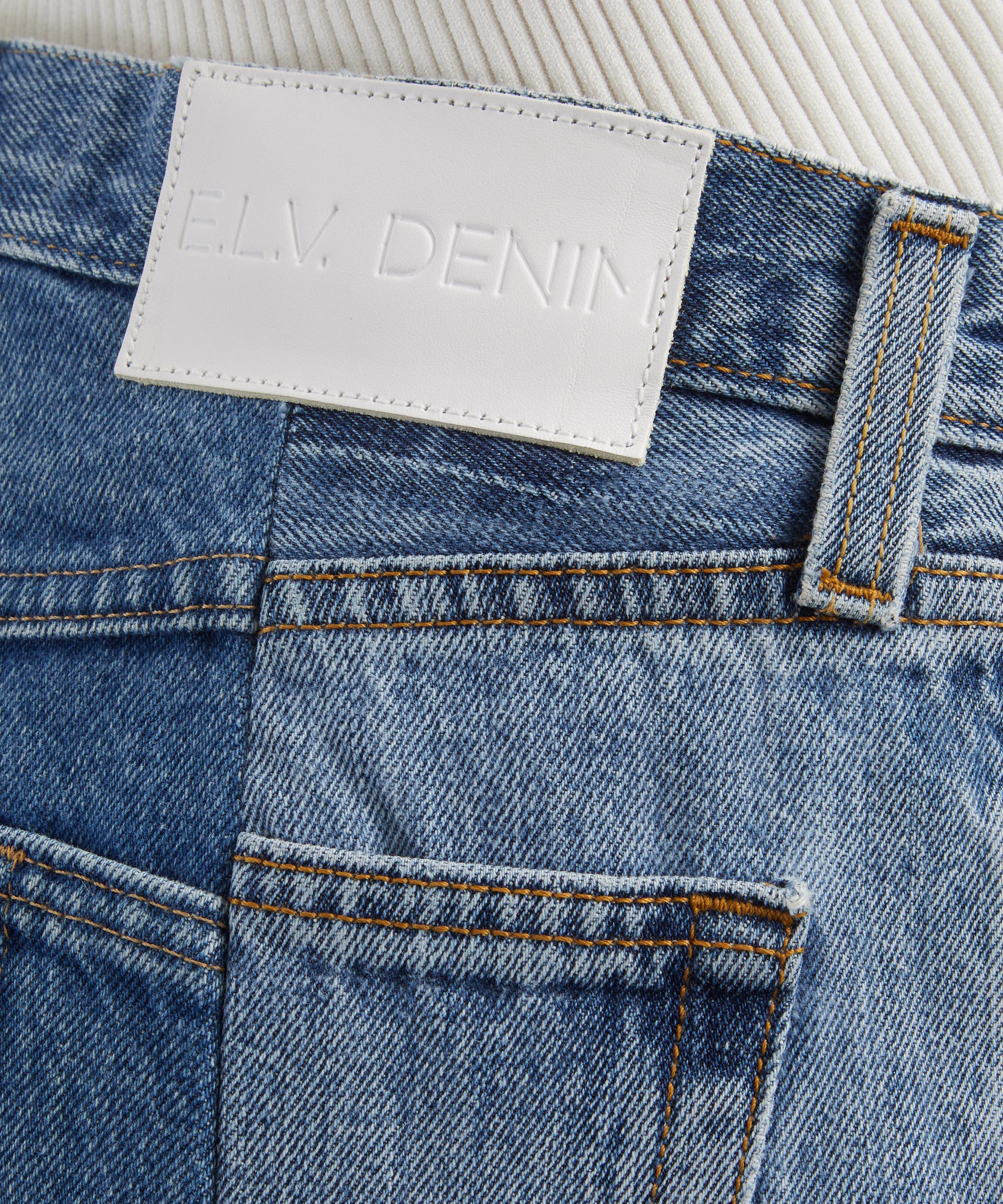 E.L.V. Denim - Flare Mid-Dark Blue Jeans image number 4