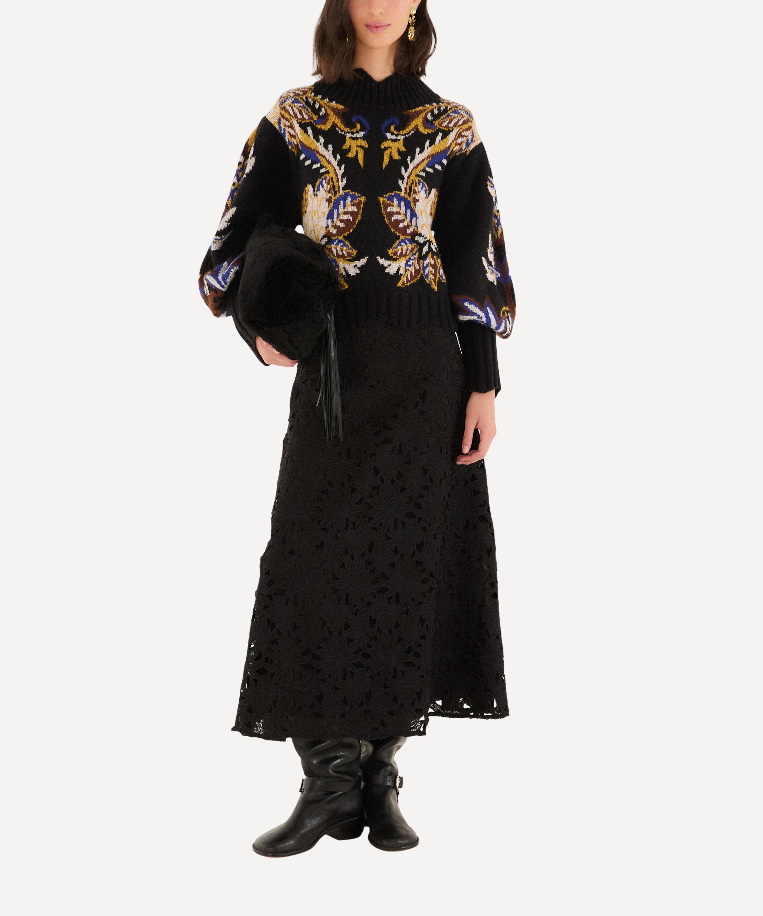 FARM Rio - Black Arabesque Paradise Knit Jumper image number 0